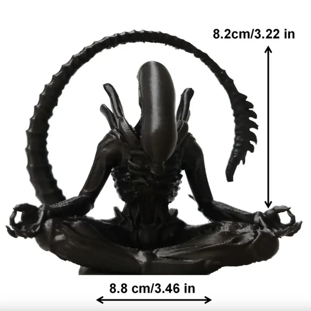 Chillomorph™ - Meditating Xenomorph Figurine - Image 2 Chillomorph™ - Meditating Xenomorph Figurine - Image 2