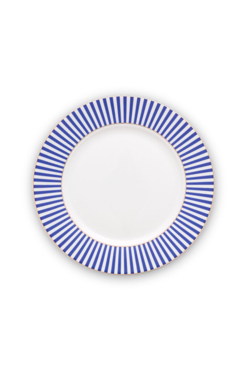 Plate Royal Stripes Blue 21cm