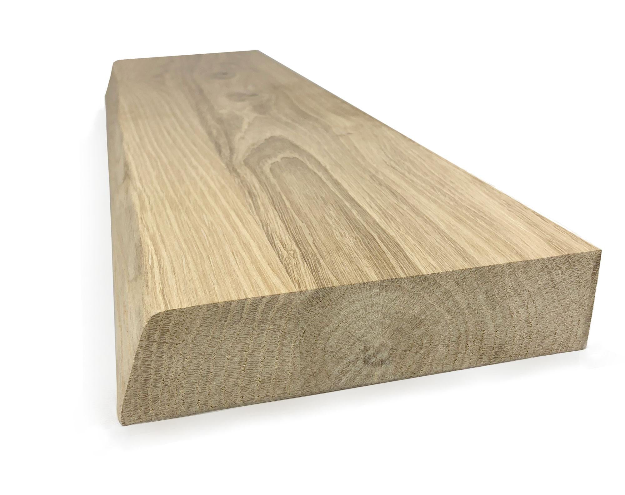 Woodbrothers Eiken plank massief boomstam 60x15cm