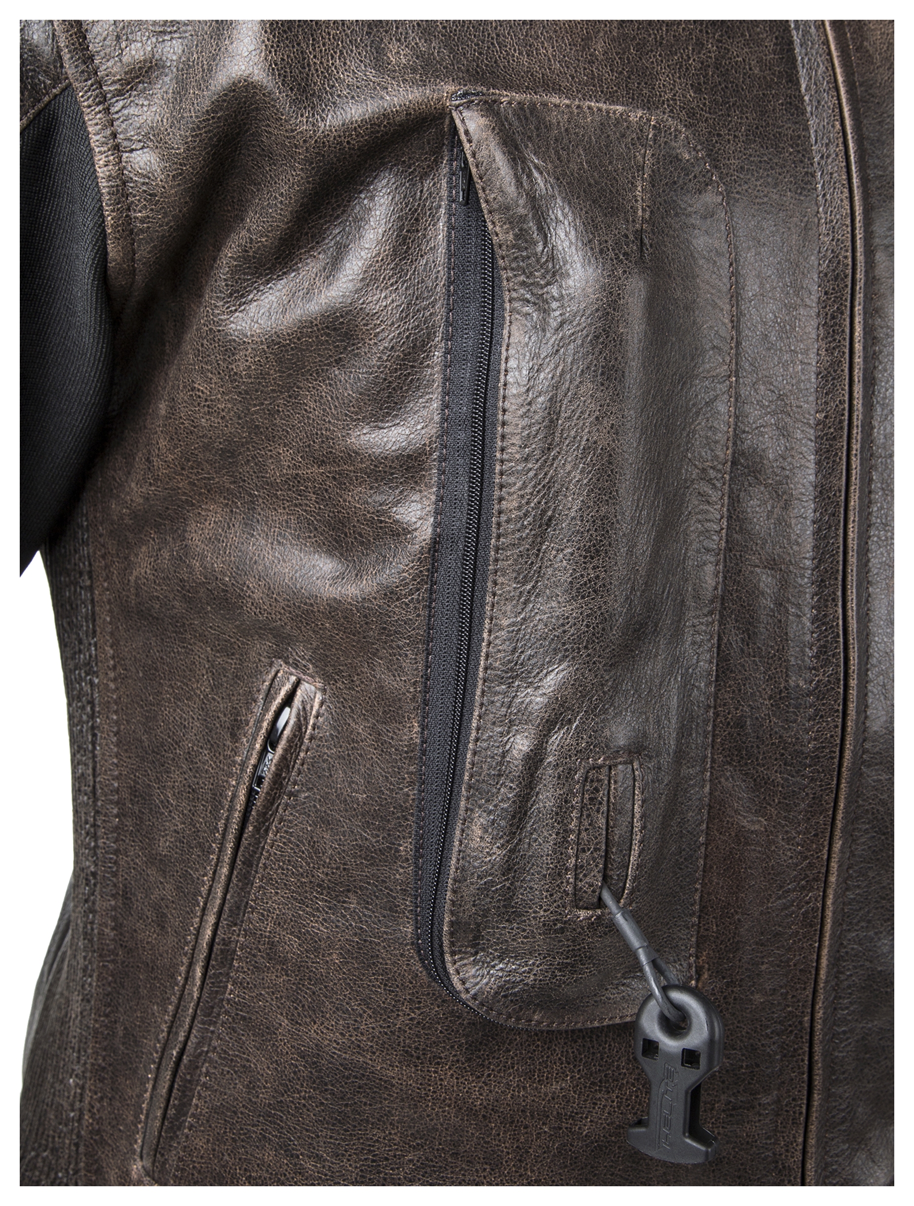 SportsBikeShop Helite Leather Airbag Jacket