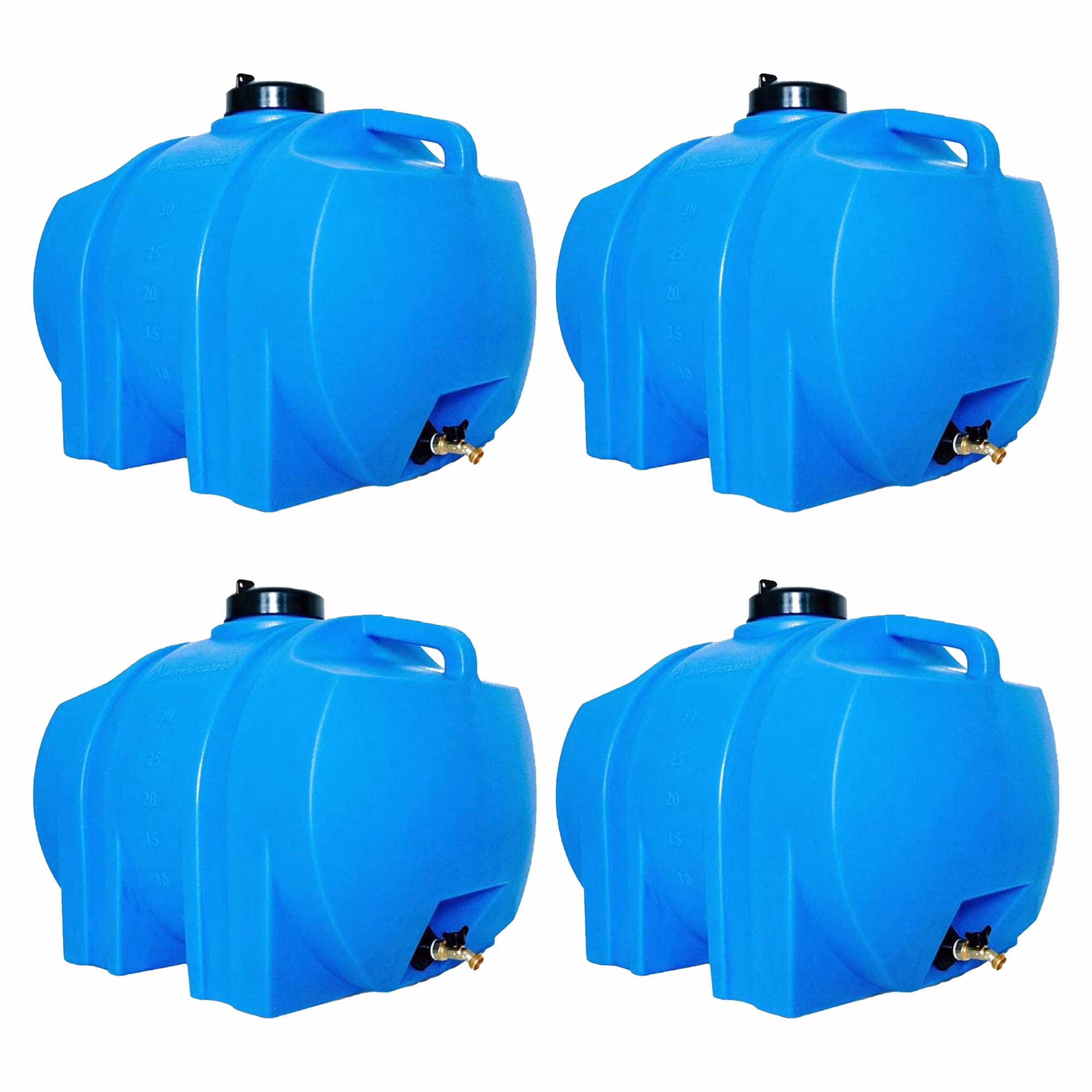 WaterPrepared 35 Gal Water Tank w/Large Cap, 3/4