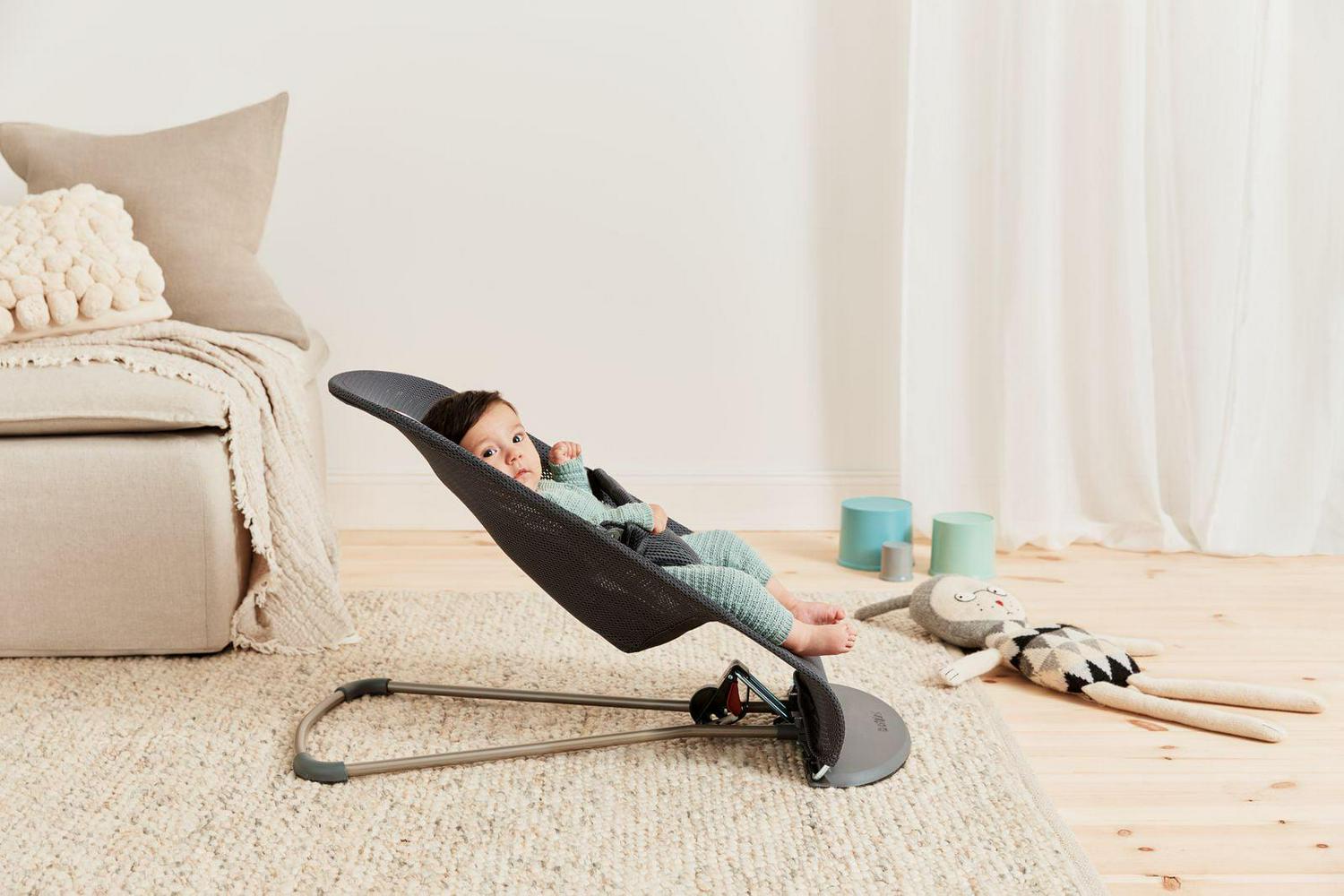 BabyBjorn Bouncer Bliss - Anthracite. Mesh - Image 2