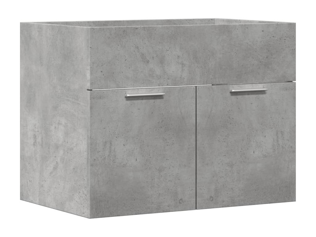 Mueble lavabo Gris hormigón 60x38,5x46 cm Aglomerado