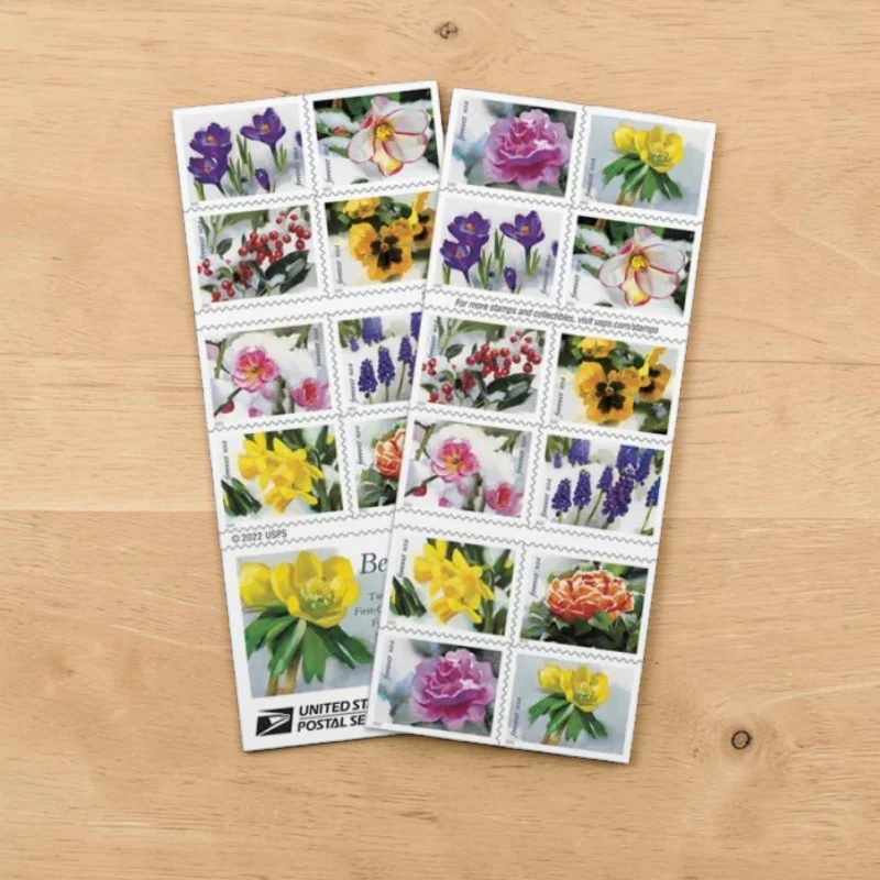 2022 Garden Beauty First - Class Forever Postage Stamps(100 Stamps 5 Books)
