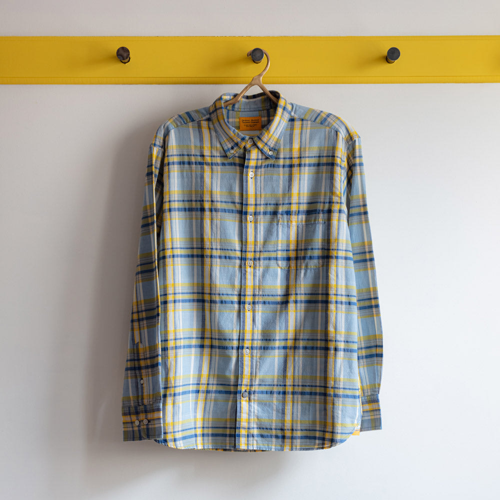 Original Madras Trading Company - Chemise Classique Button Down - Bleu Clair