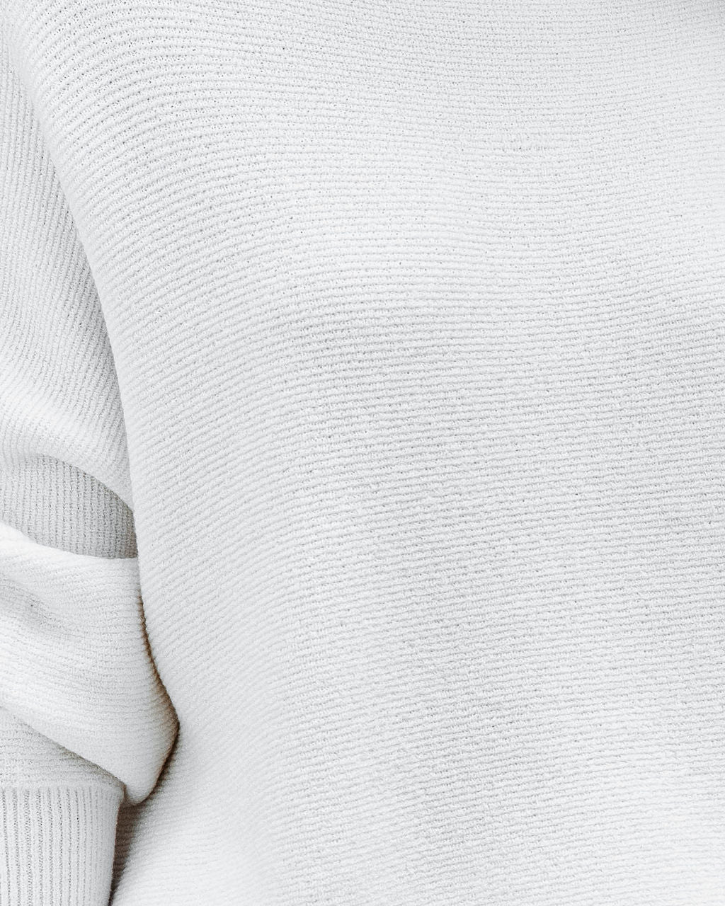 Under The Falling Leaves Knit Mock Neck Sweater - White - Se7enfashion