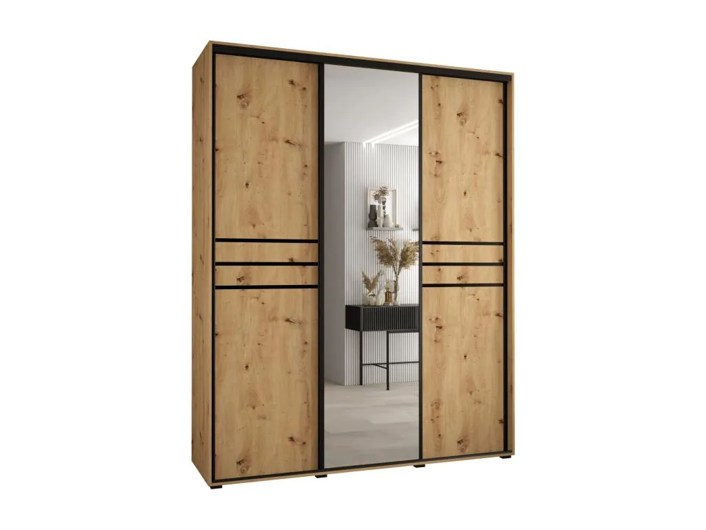 Armario con puertas batientes 235.2x200x45 cm – 3 puertas – Estructura robusta
