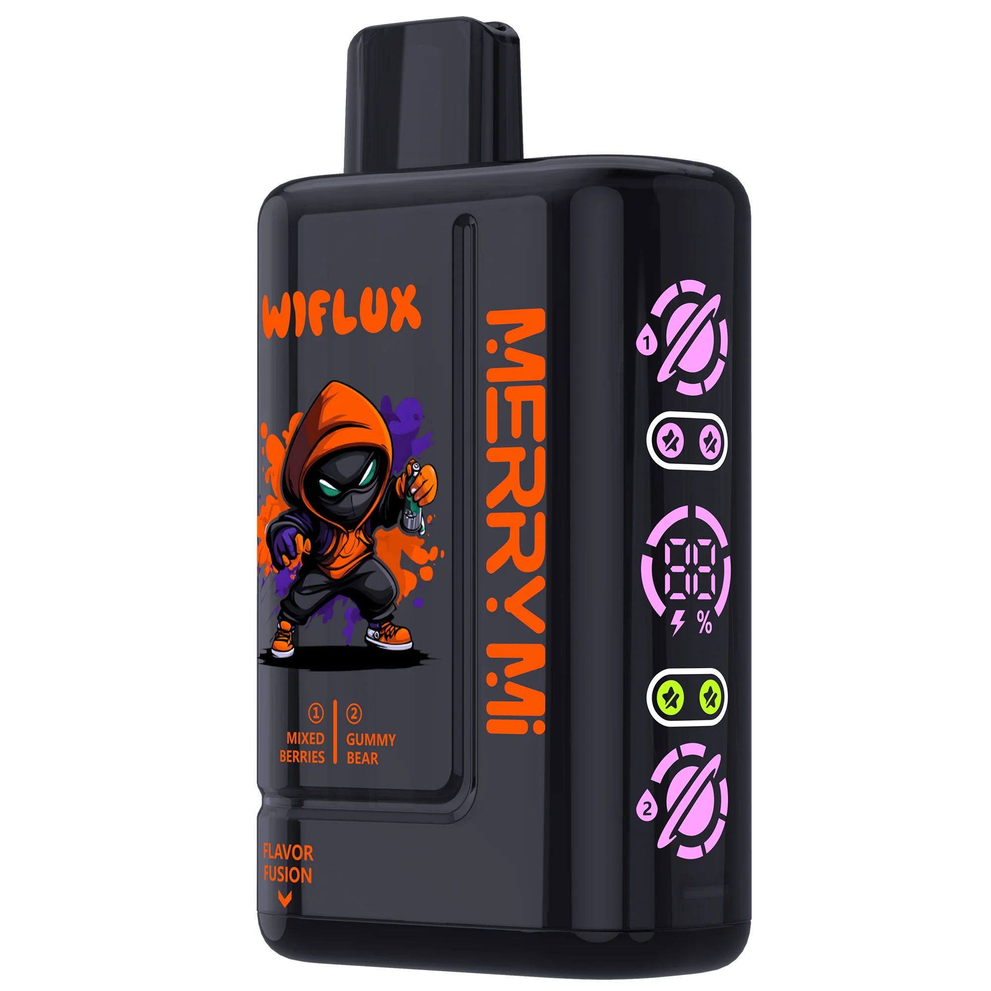 MerryMi WIFLUX 24K ladattava kertakäyttöinen sähkötupakka (kaikki maut)