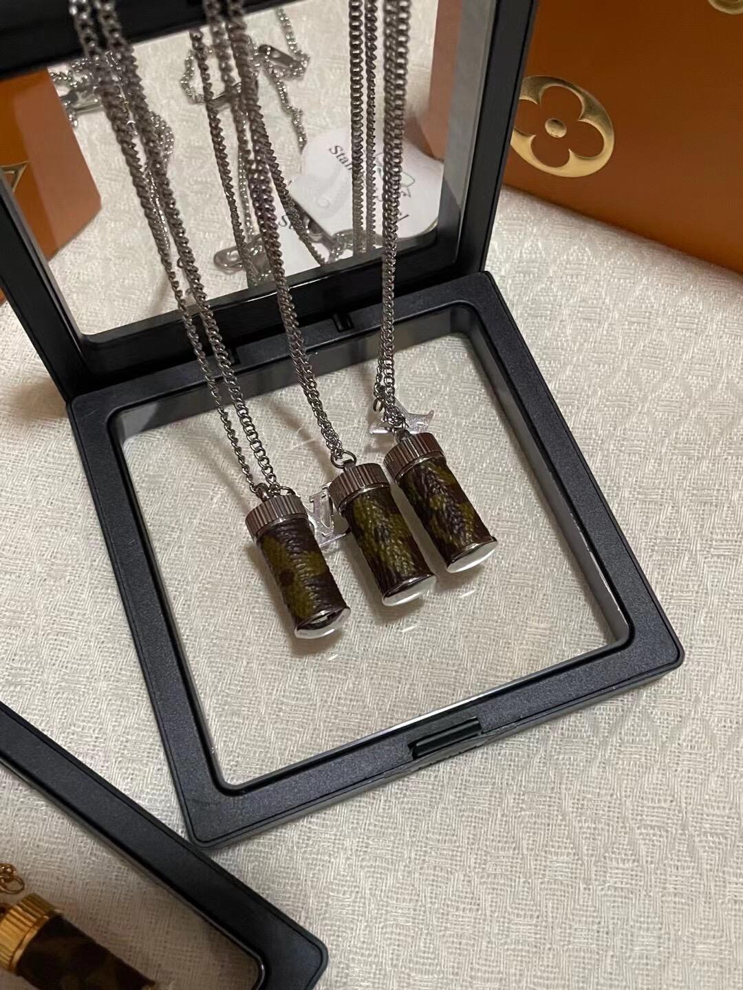 Louis Vuitton Perfume Bottle Necklace - Original Replica Club