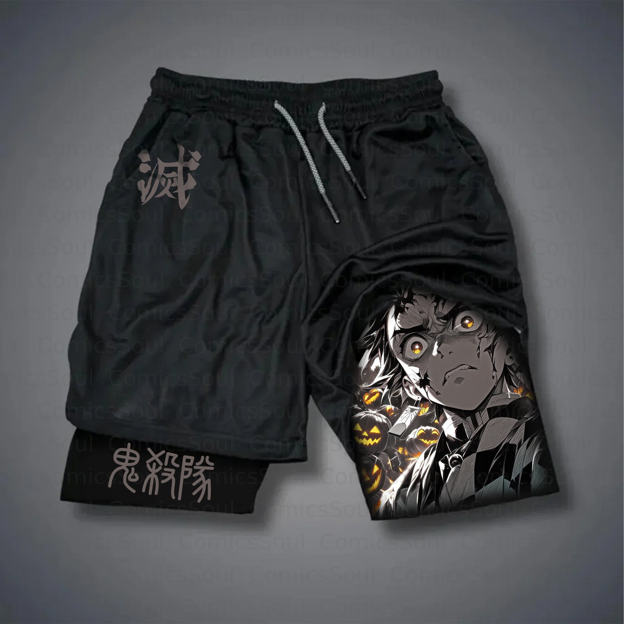 Unisex Casual Halloween Anime Streetwear Shorts