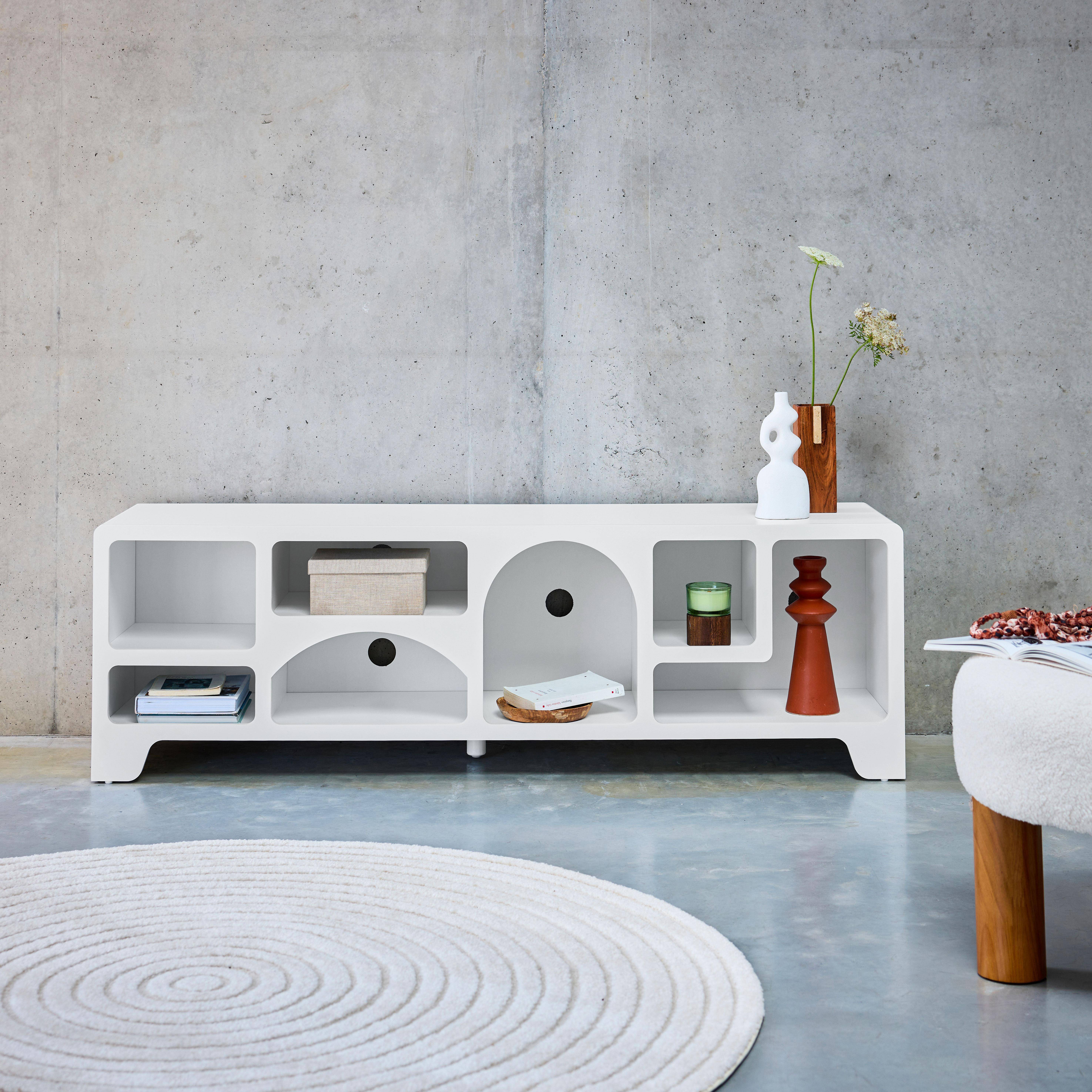 Thessa - Mueble TV efecto madera, 160cm