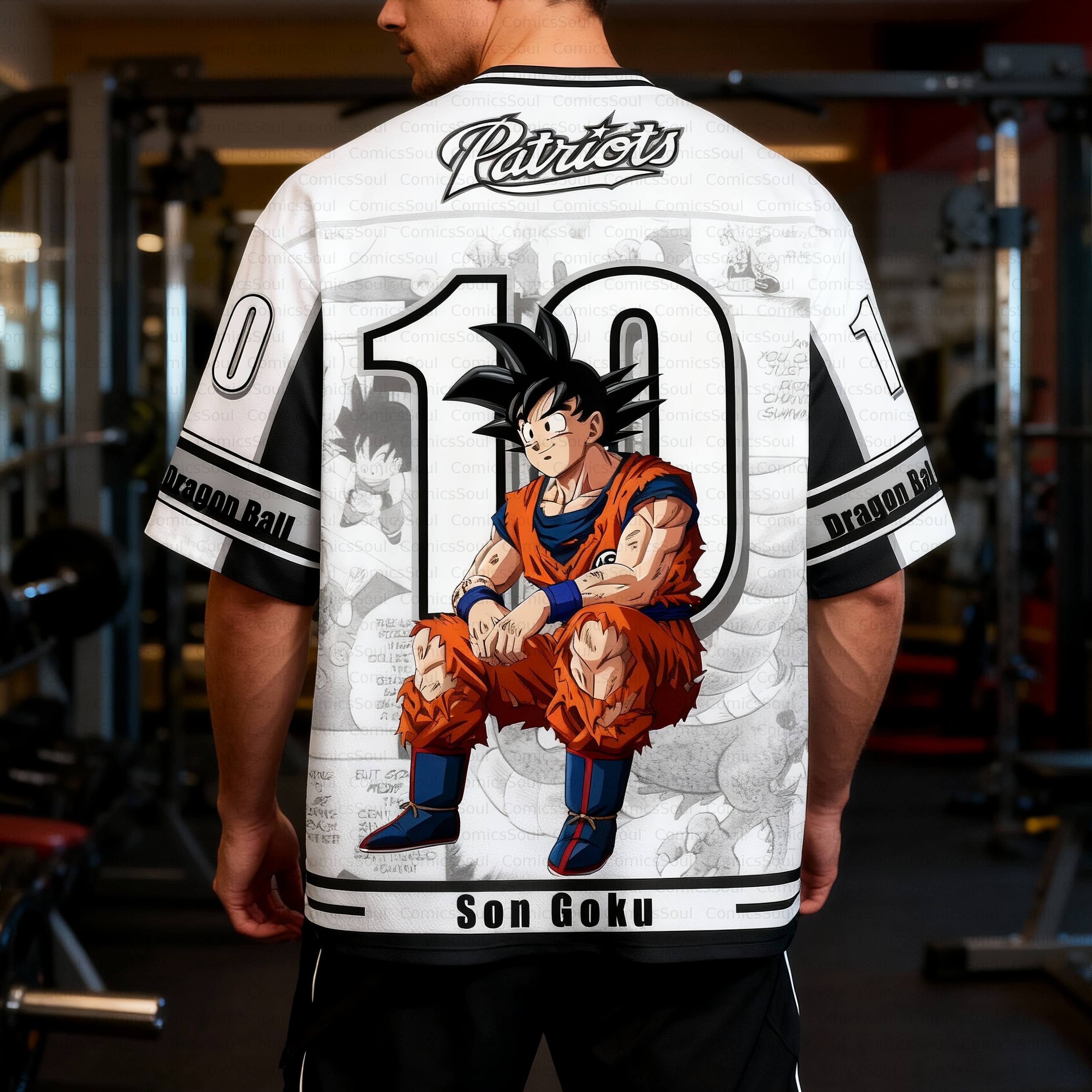 Unisex Anime Retro Mesh Sports Jersey T-Shirt