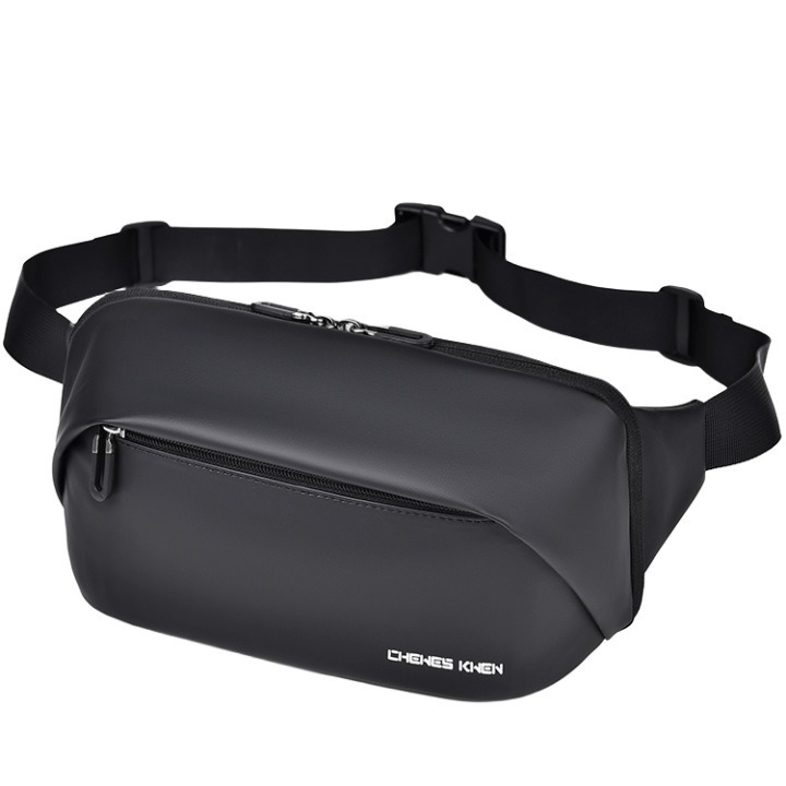New men's chest bag, multifunctional waist bag, waterproof fabric chest bag, outdoor sports crossbody bag, stylish small bag