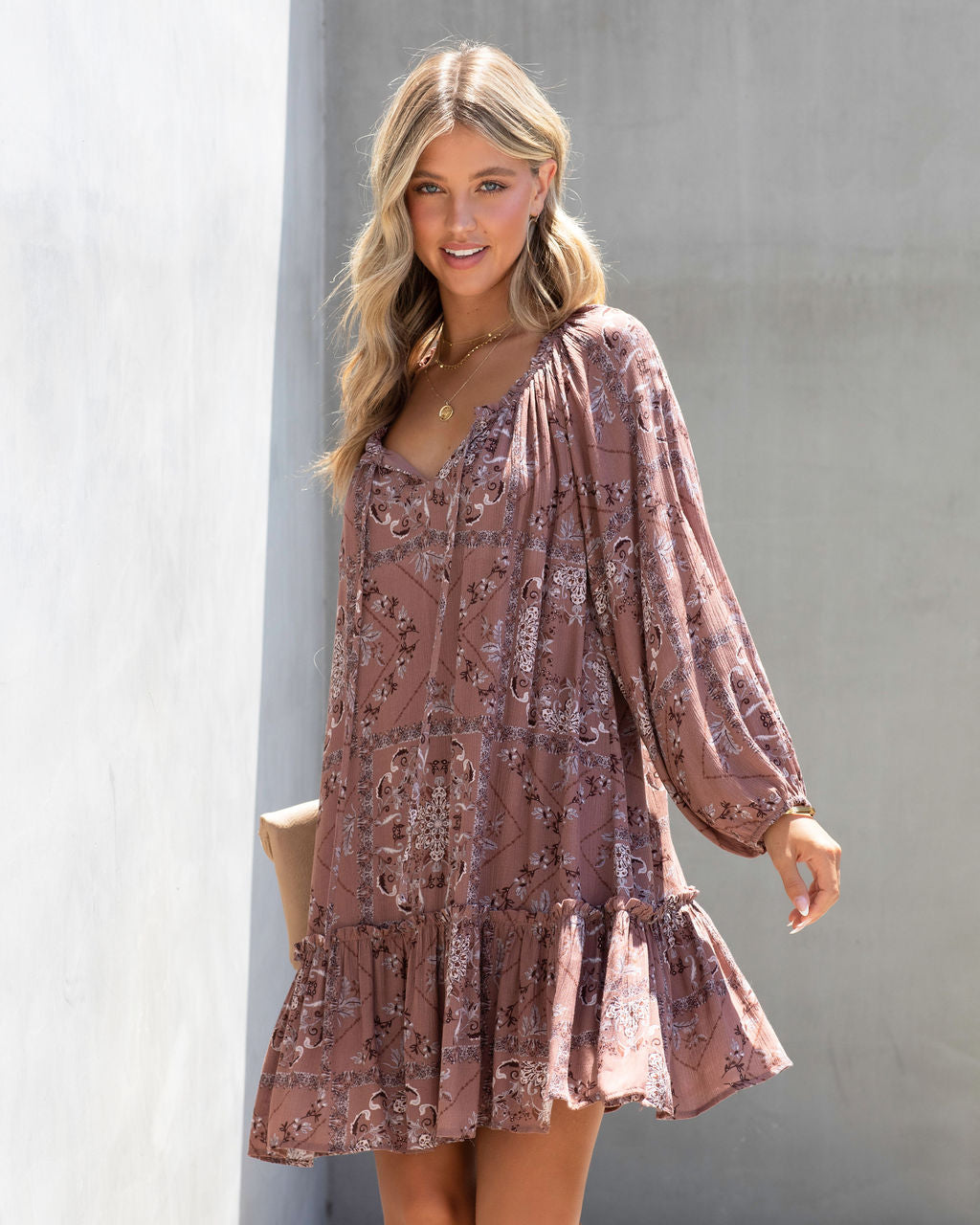 Charly Printed Babydoll Dress - Se7enfashion