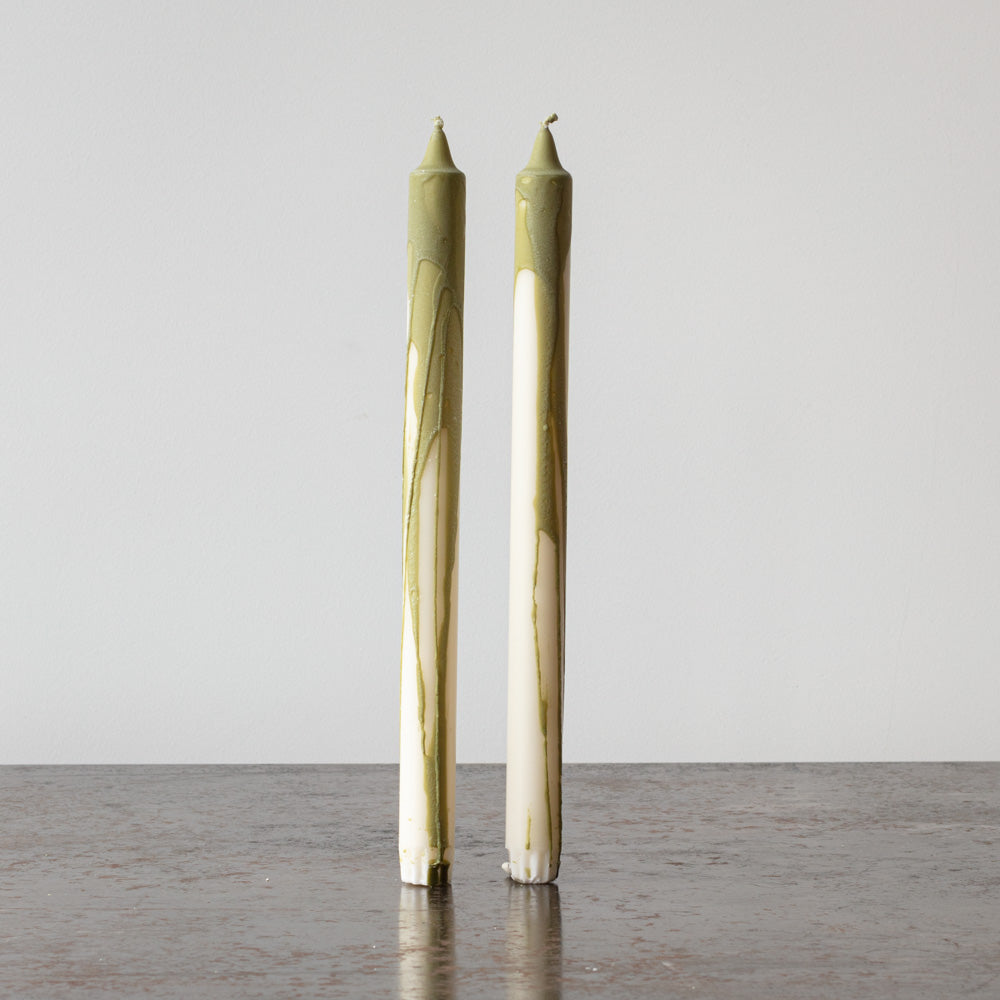 Duo de bougies - Olive