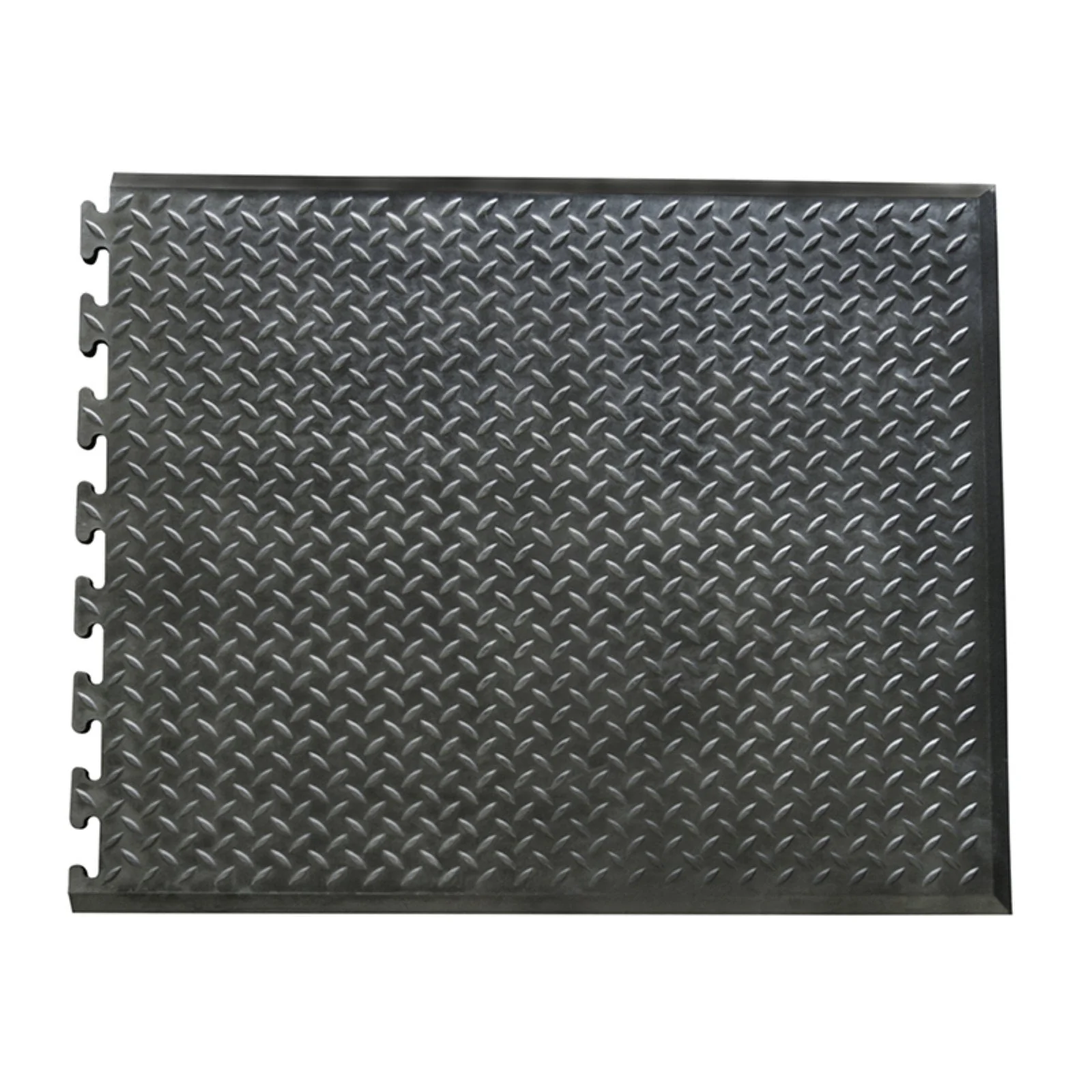Rubber-Cal "Foot-Rest" Interlocking Anti-Fatigue Floor Mat - 1/2 in x 28 in x 31 in - Finished Tile - image 3