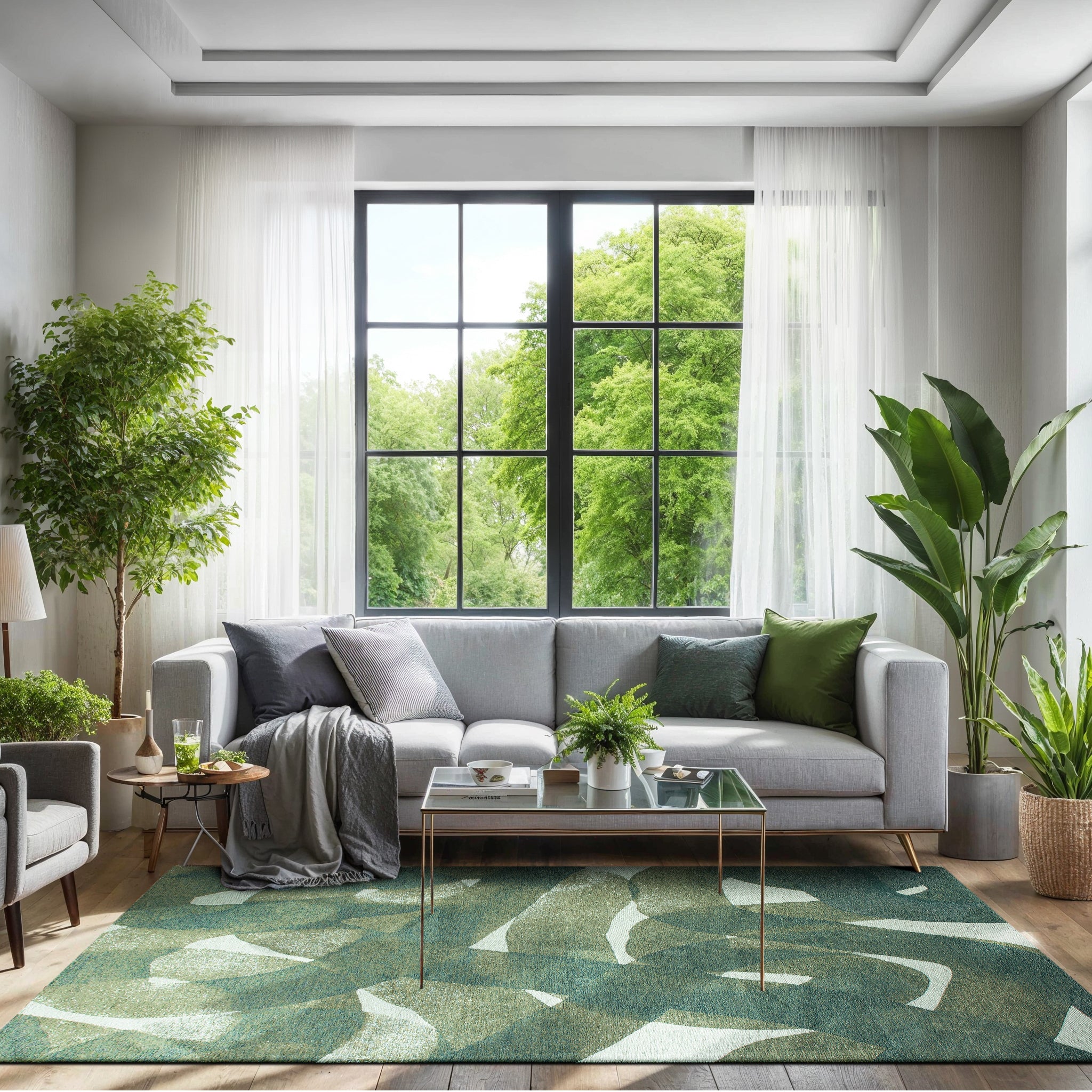 Lola & Moi My Way Vloerkleed - Teal - 170 x 240 cm