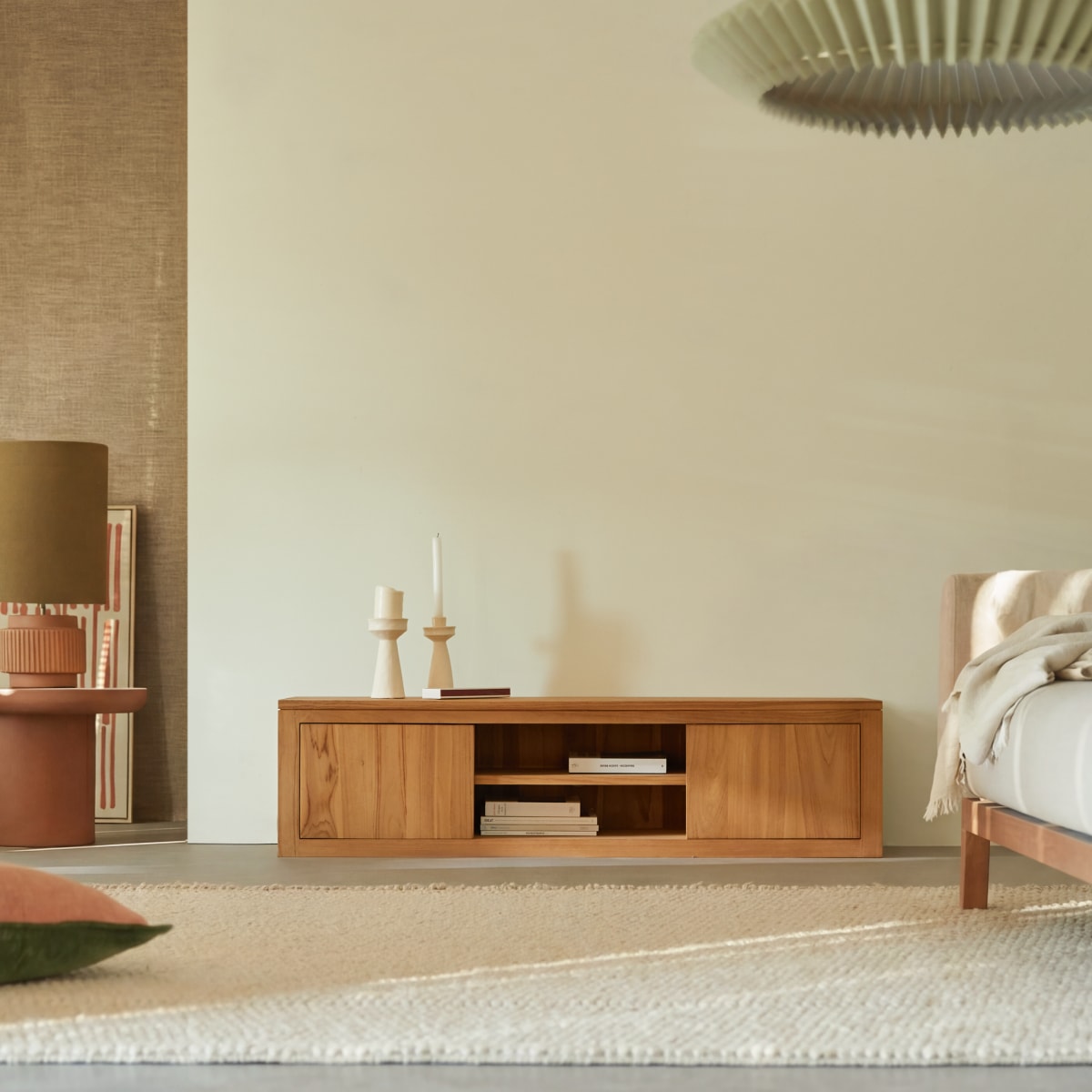 Tikamoon - Basil - Massief teakhouten tv-meubel 140 cm