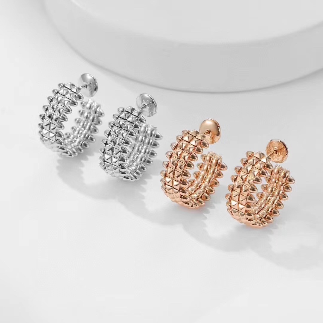 Cartier Clash de Cartier Hoop Earrings, Double Row - Original Replica Club
