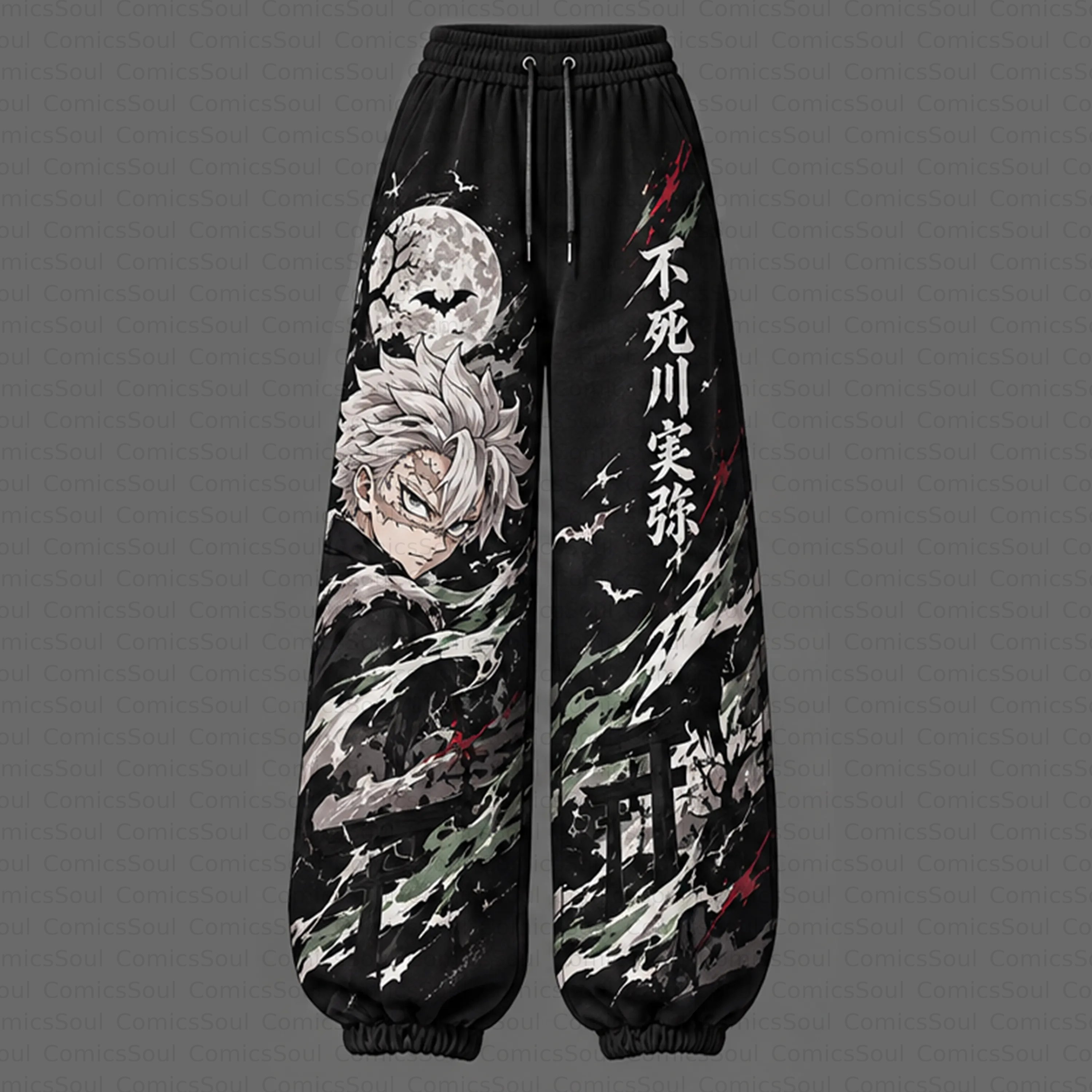 Demon Slayer Cropped Long Sleeve Hoodie & High Waist Jogger Pants Two Piece TeeThreads Sustain the Scene with Custom Apparel