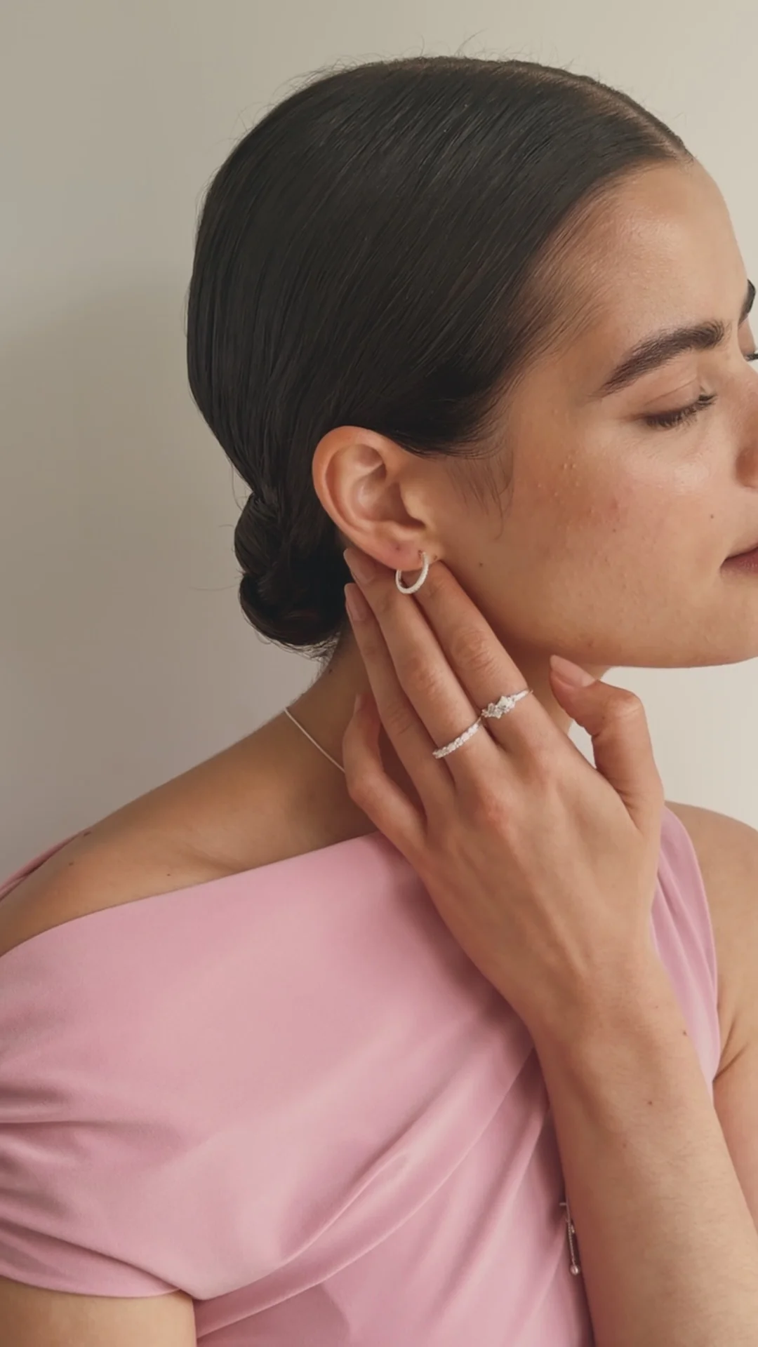 Small Pavé Hoop Earrings