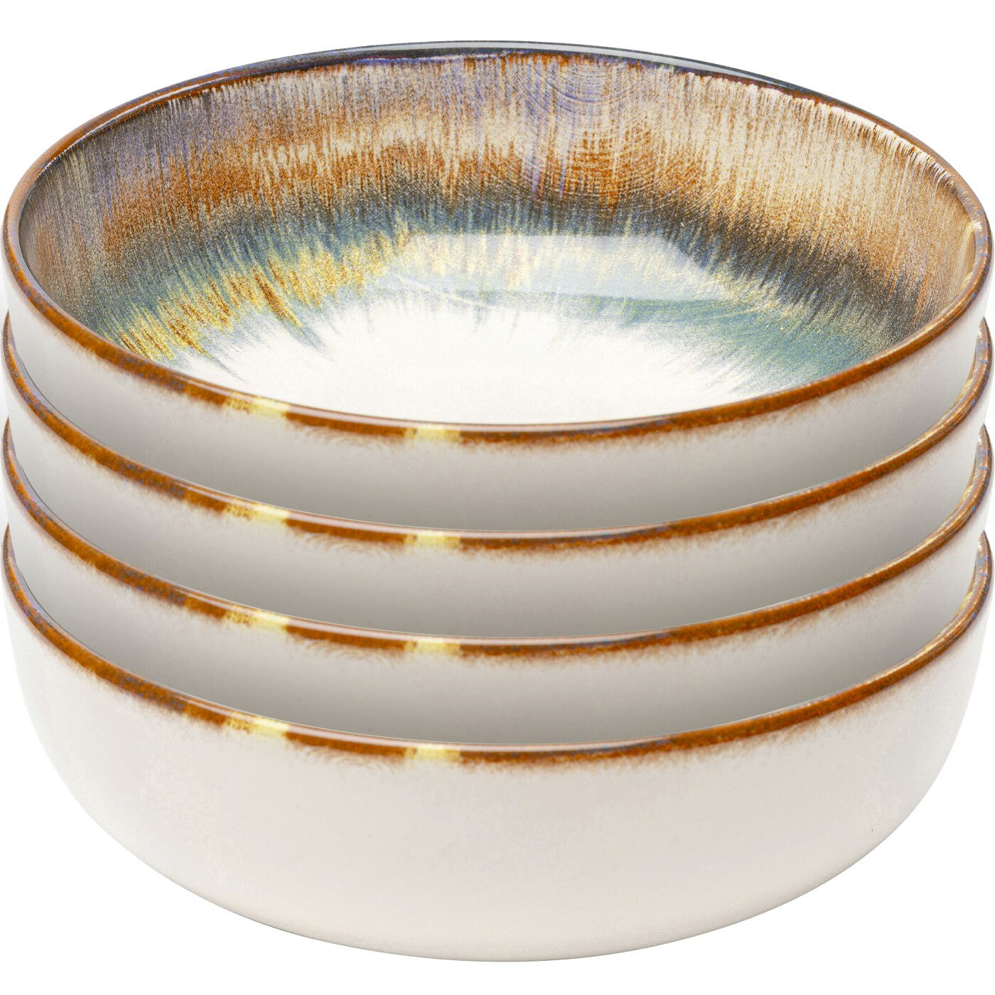 Kommen Organic Ø18cm blauw (4 set) Kare Design