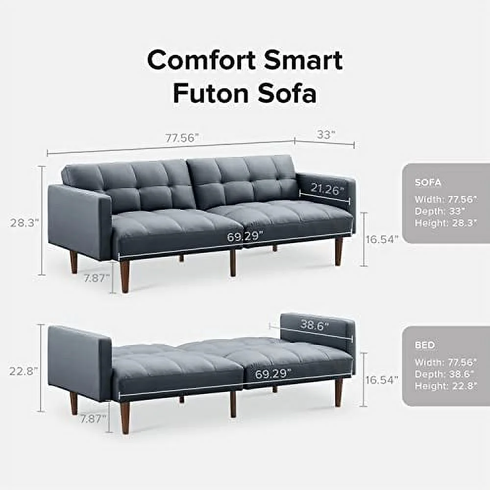 Mopio Aaron Futon Sofa Bed Old Rosa - Image 62