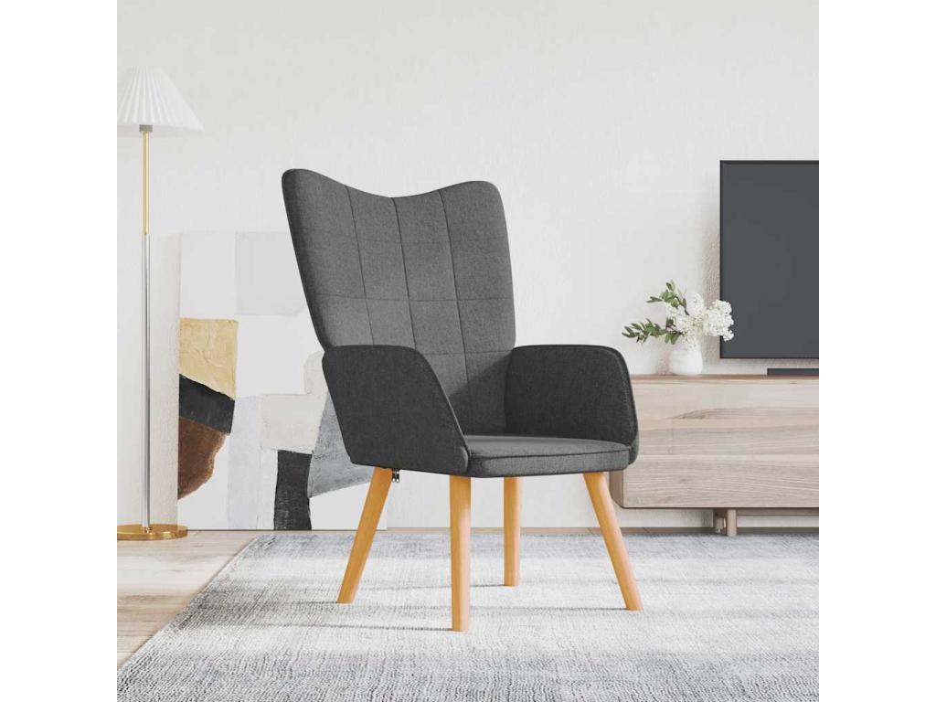 Silla de relajación de Nidolux gris oscuro