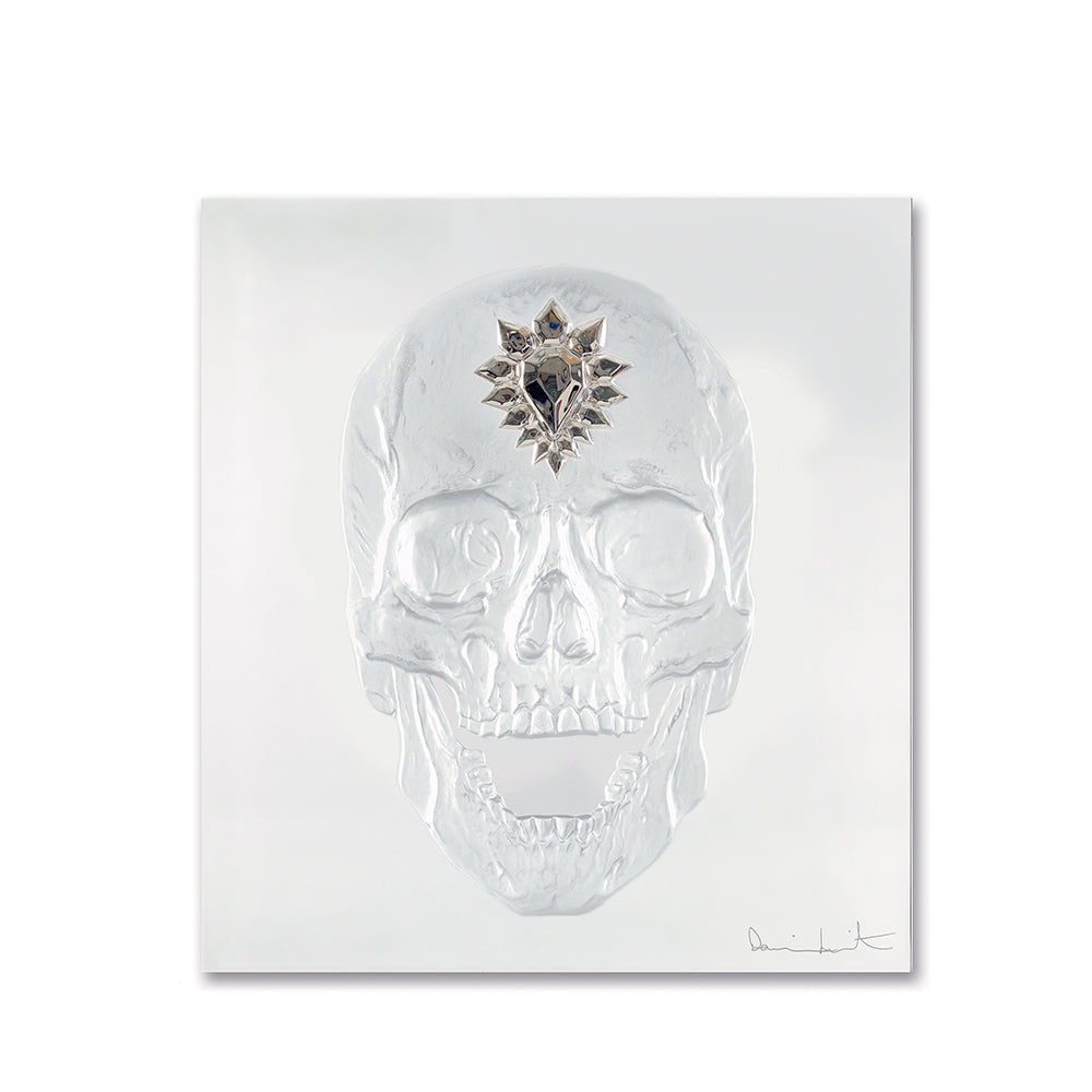 ETERNAL MEMENTO DAMIEN HIRST & LALIQUE 2017 - CRISTAL INCOLORE, TAMPONNÉ PLATINE