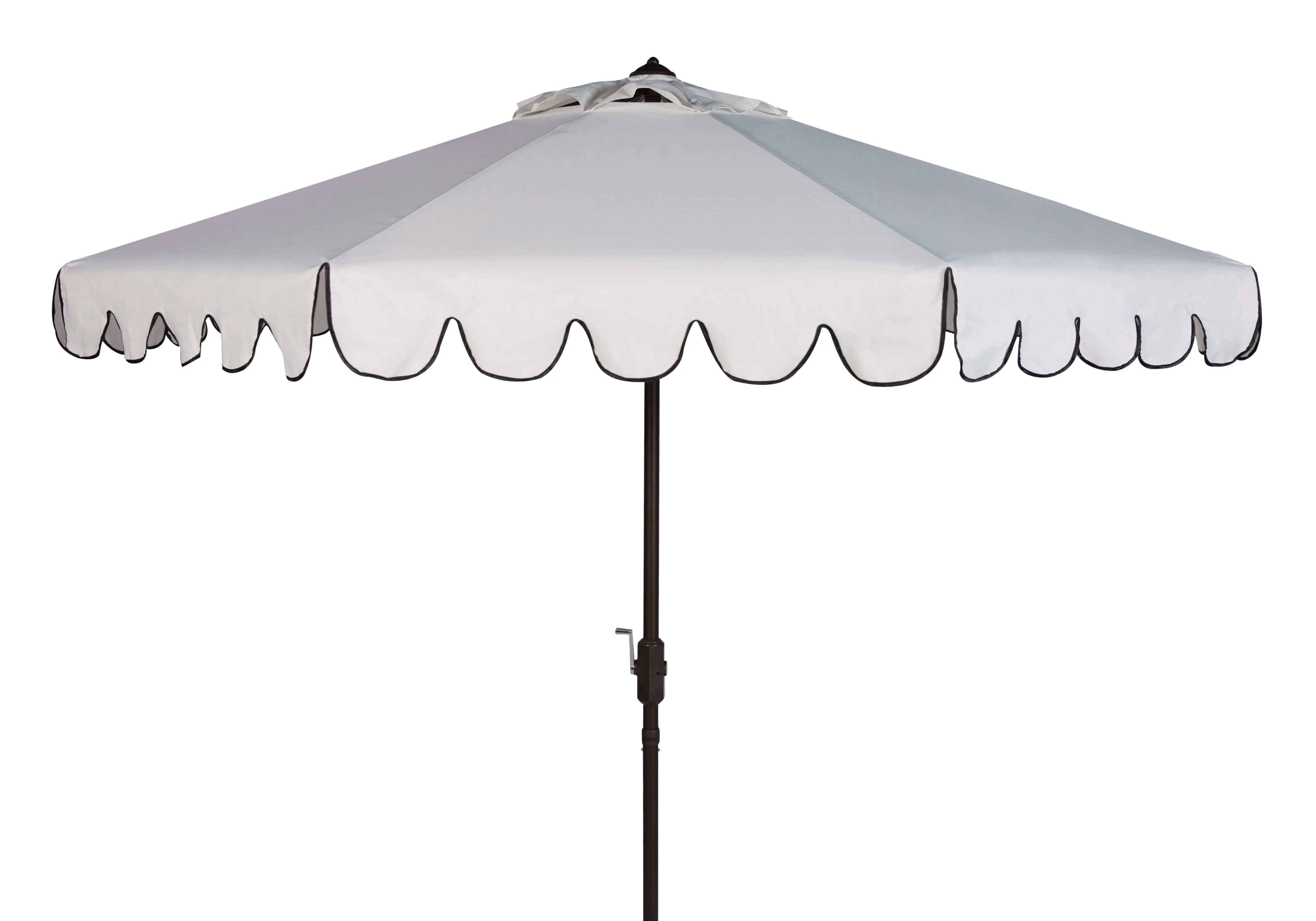Safavieh Venice 9' Market Crank Tilt Patio Umbrella, Navy/White - Image 28