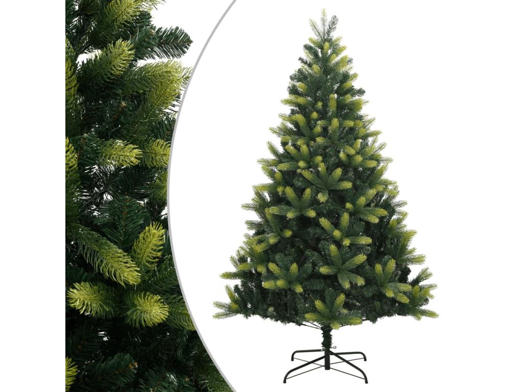 Árbol de Navidad artificial con bisagras y soporte 240 cm