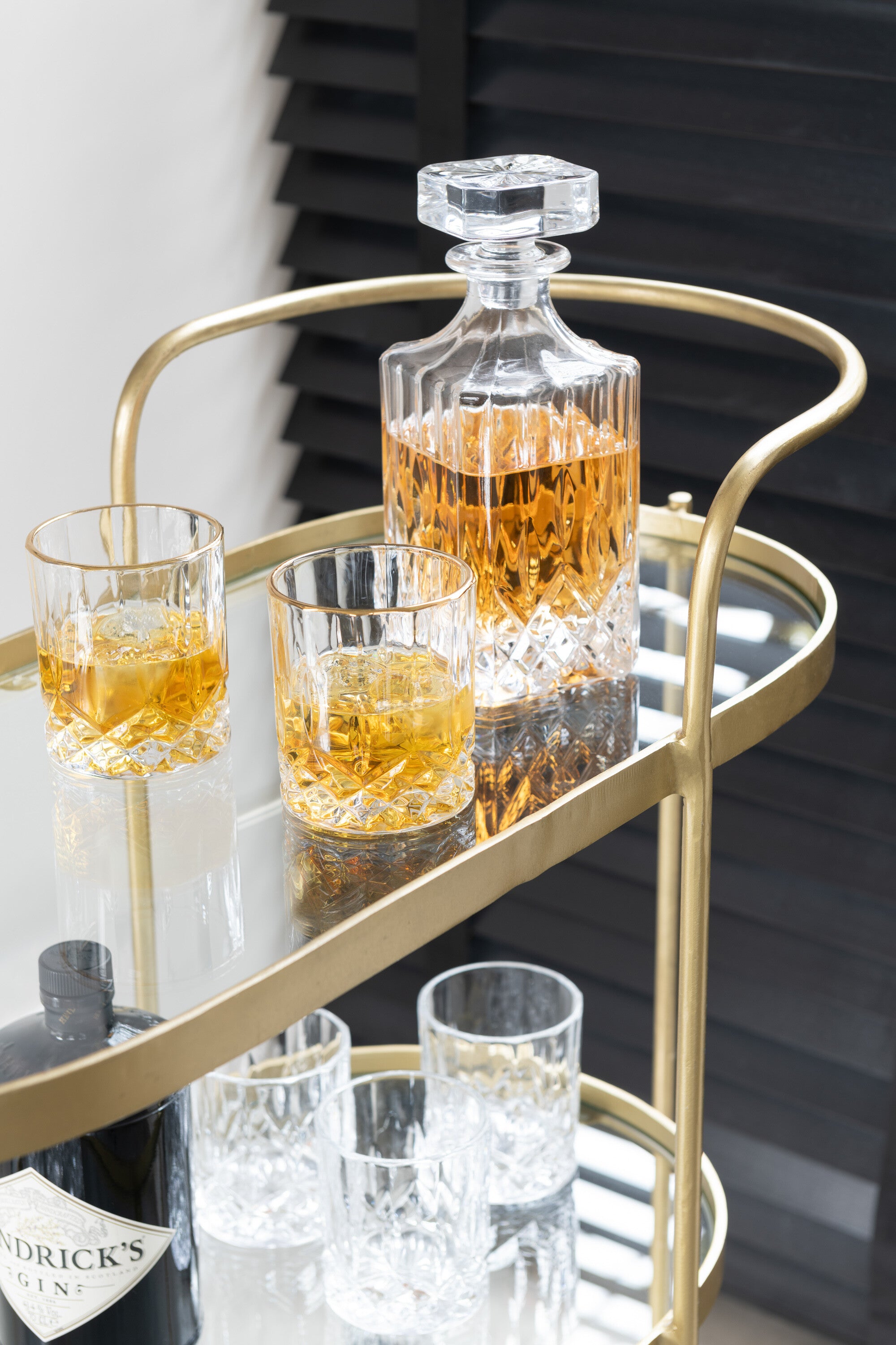 J-Line glas Franco - goud transparant