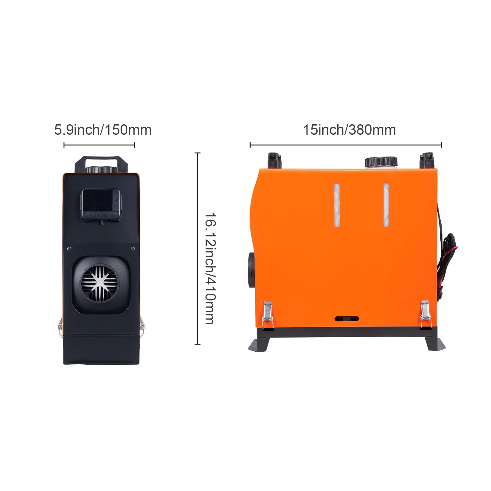 KFFKFF Diesel Air Heater, 12V 5KW Integrated Diesel Heater with Remote and LCD Display, 5L Tank Compact Diesel Heating Solution, Quick Warm-up for RVs, Trailers, Campers, Boats, and Indoor Use - Image 8