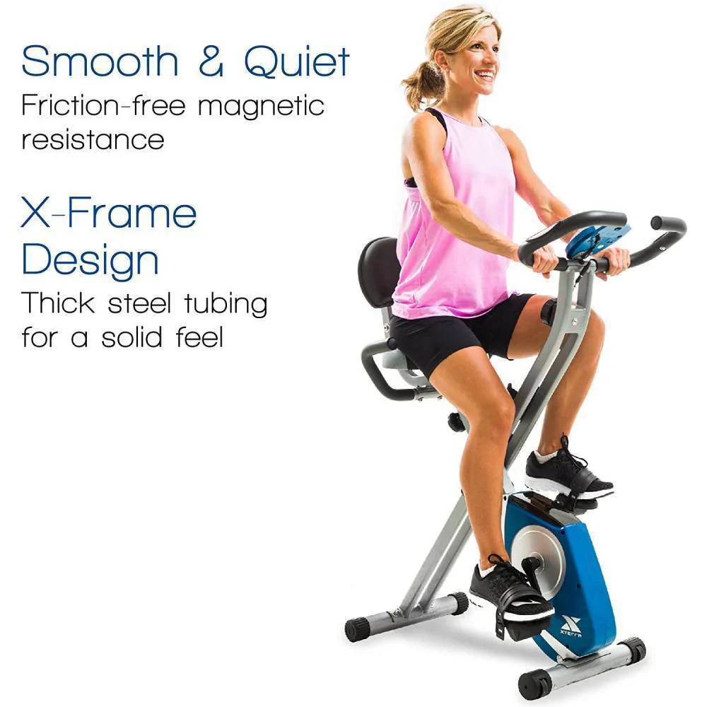 FB350 Folding Exercise Bike, Silver