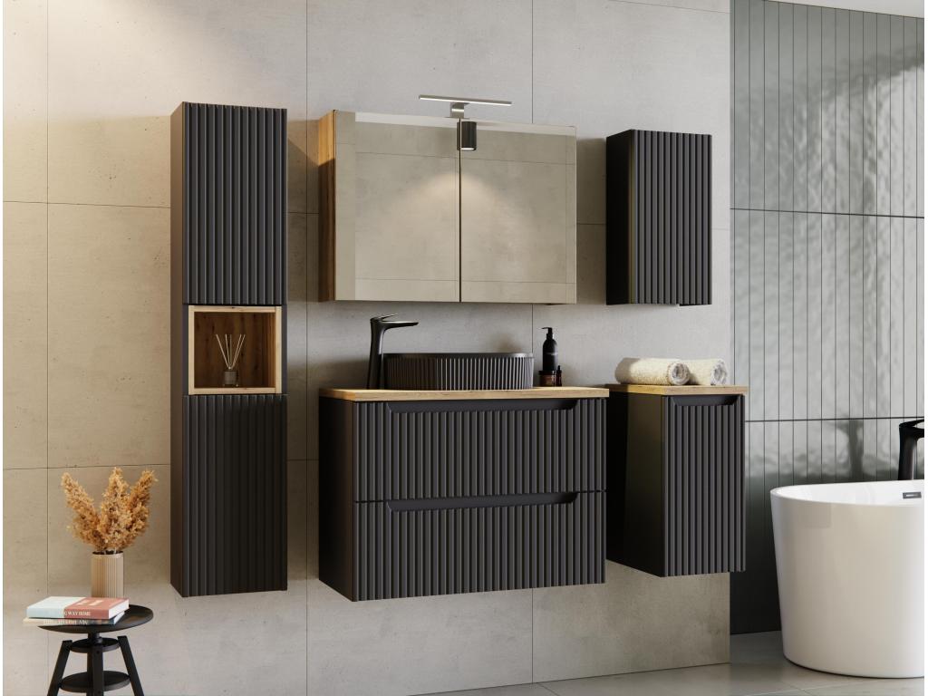 Armarios Laterales Confortzx SCAB30 1D 30x39x57 Negro