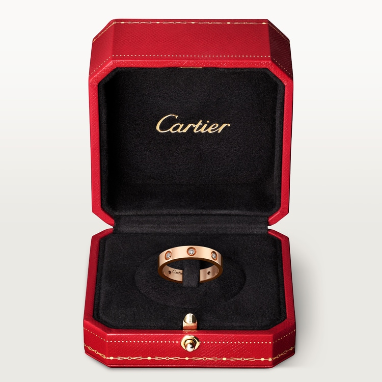 Replicate LOVE ring, small model, 8 diamonds(1:1 replica) - Original Replica Club