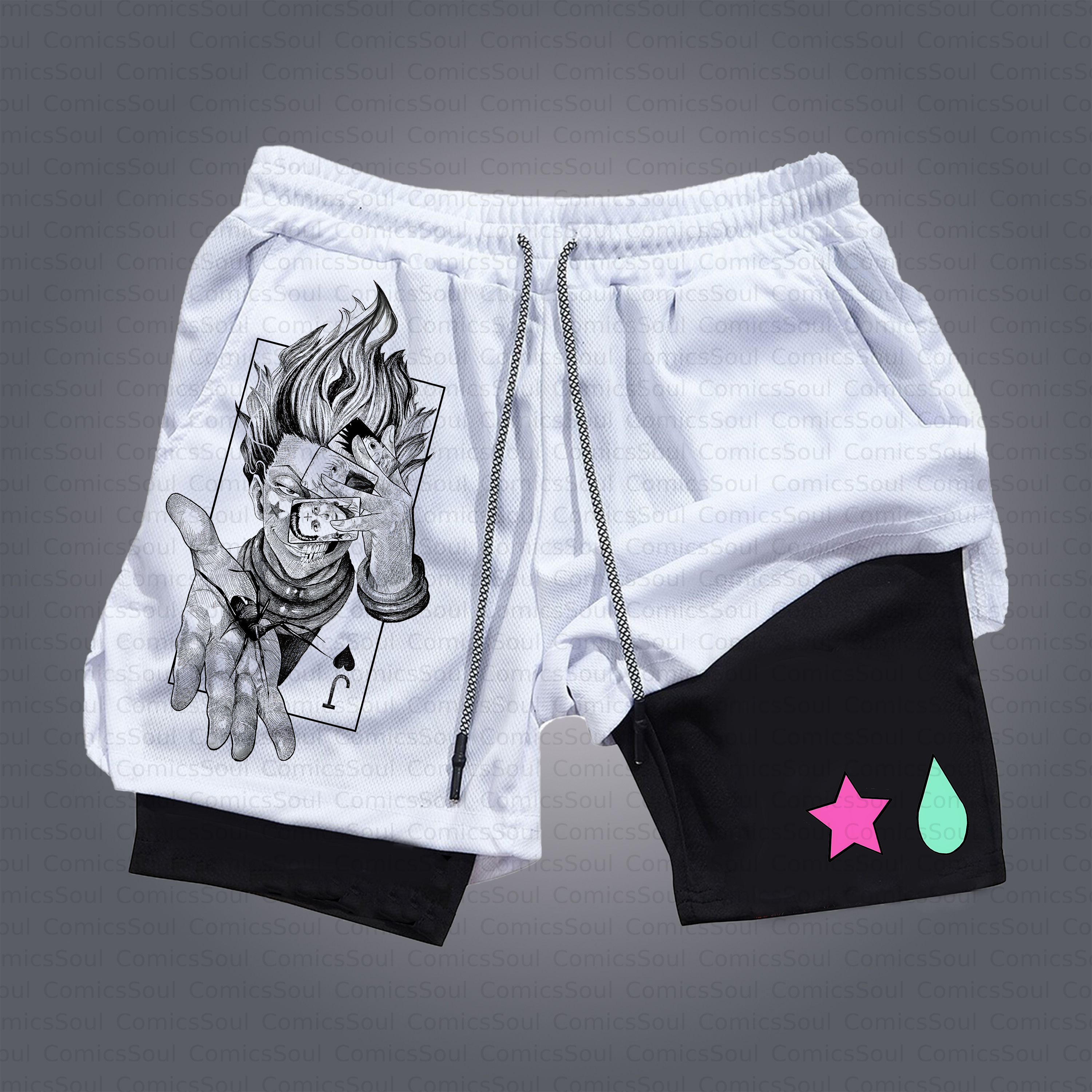 Unisex Casual Anime Style Shorts