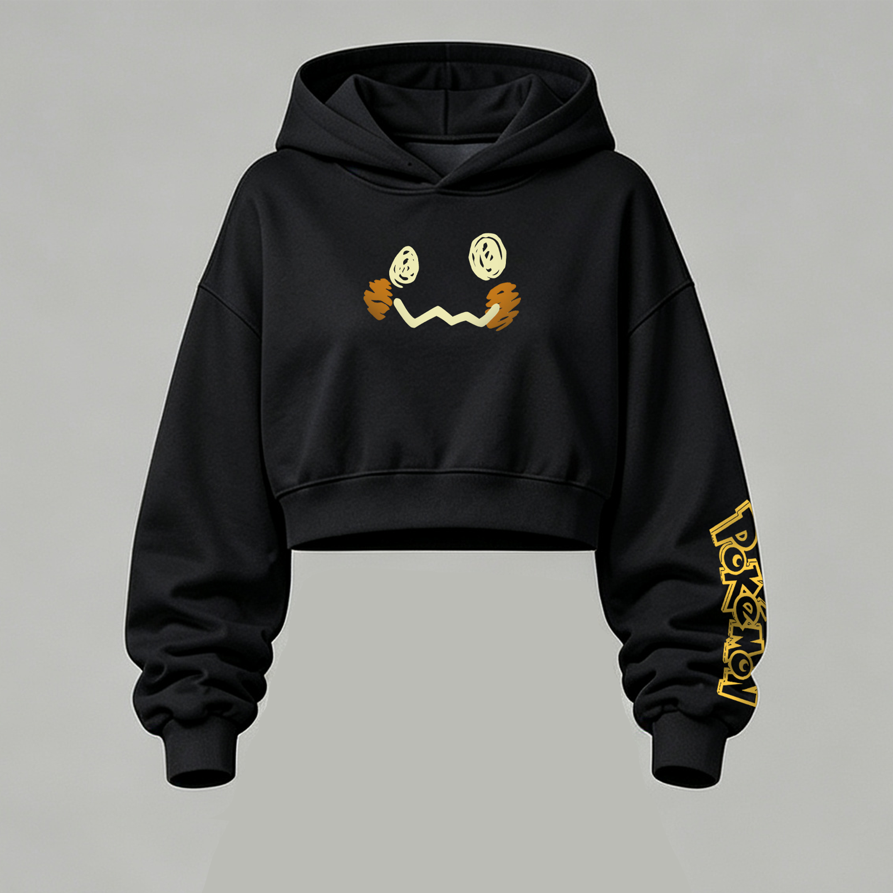 Pokémon Halloween Series Cropped Long Sleeve Hoodie & High Waist Jogger Pants Two Piece TeeThreads Sustain the Scene with Custom Apparel