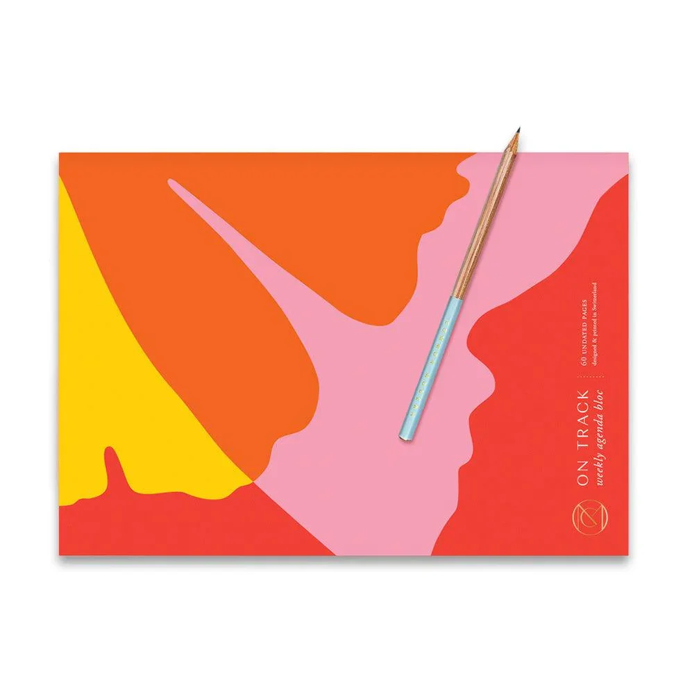 Common Modern Ginkgo Pop On Track Weekly Planner A4