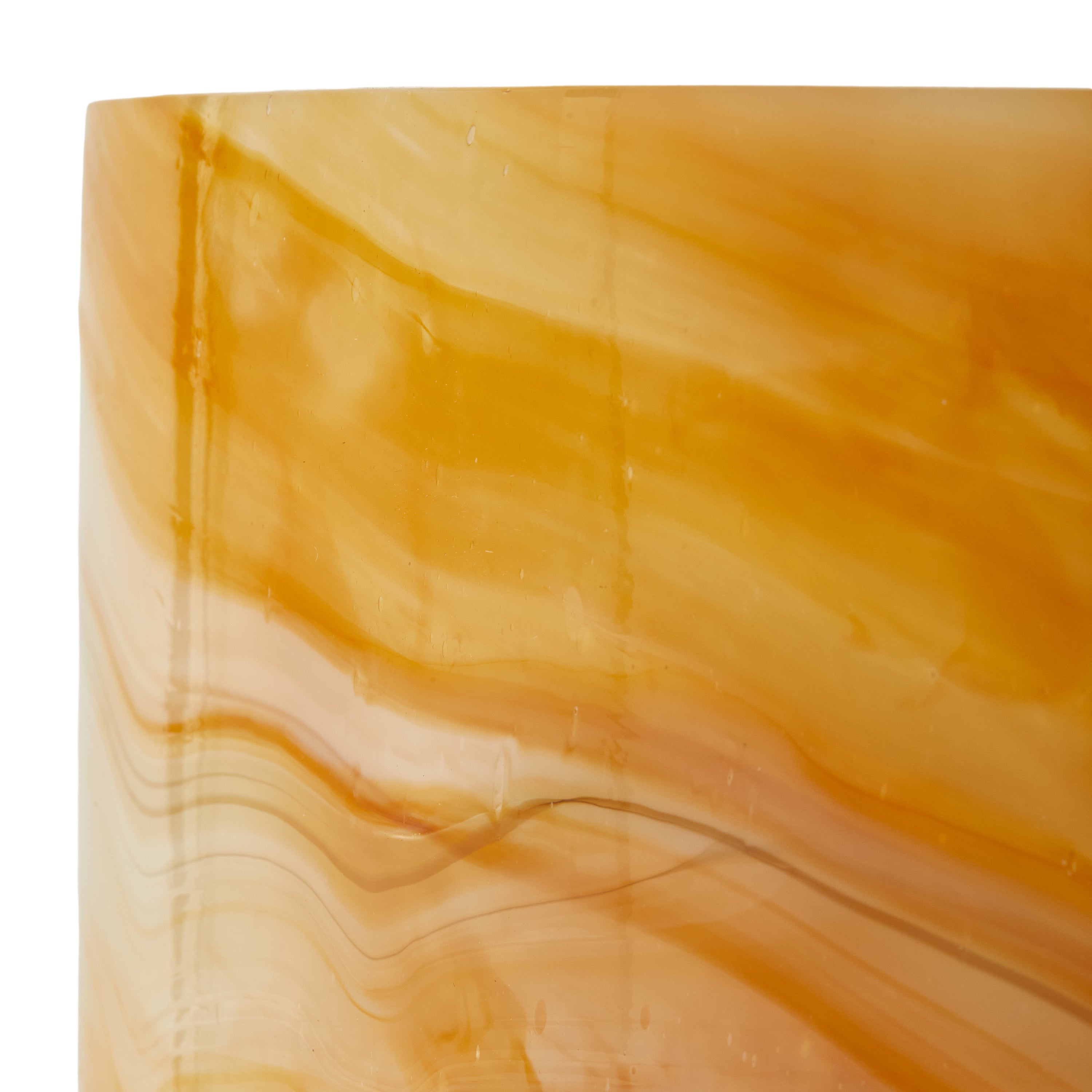 POLSPOTTEN Marbled Vaas Ø 18,5 cm - Beige