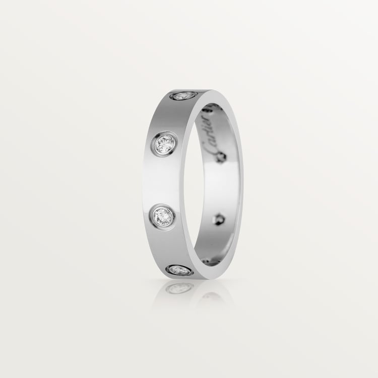 Replicate LOVE ring, small model, 8 diamonds(1:1 replica) - Original Replica Club