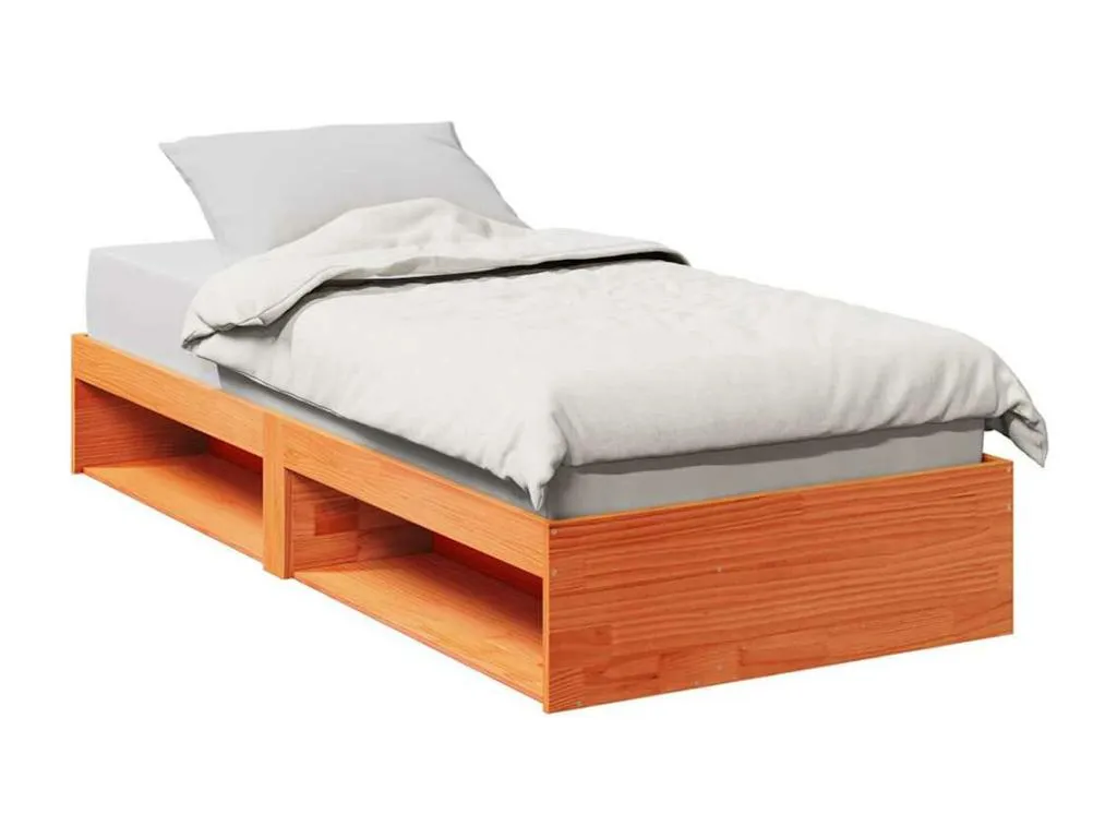 Sofá cama sin colchón Mueblesclasic maciza Mueblesclasic marrón cera 90x200 cm