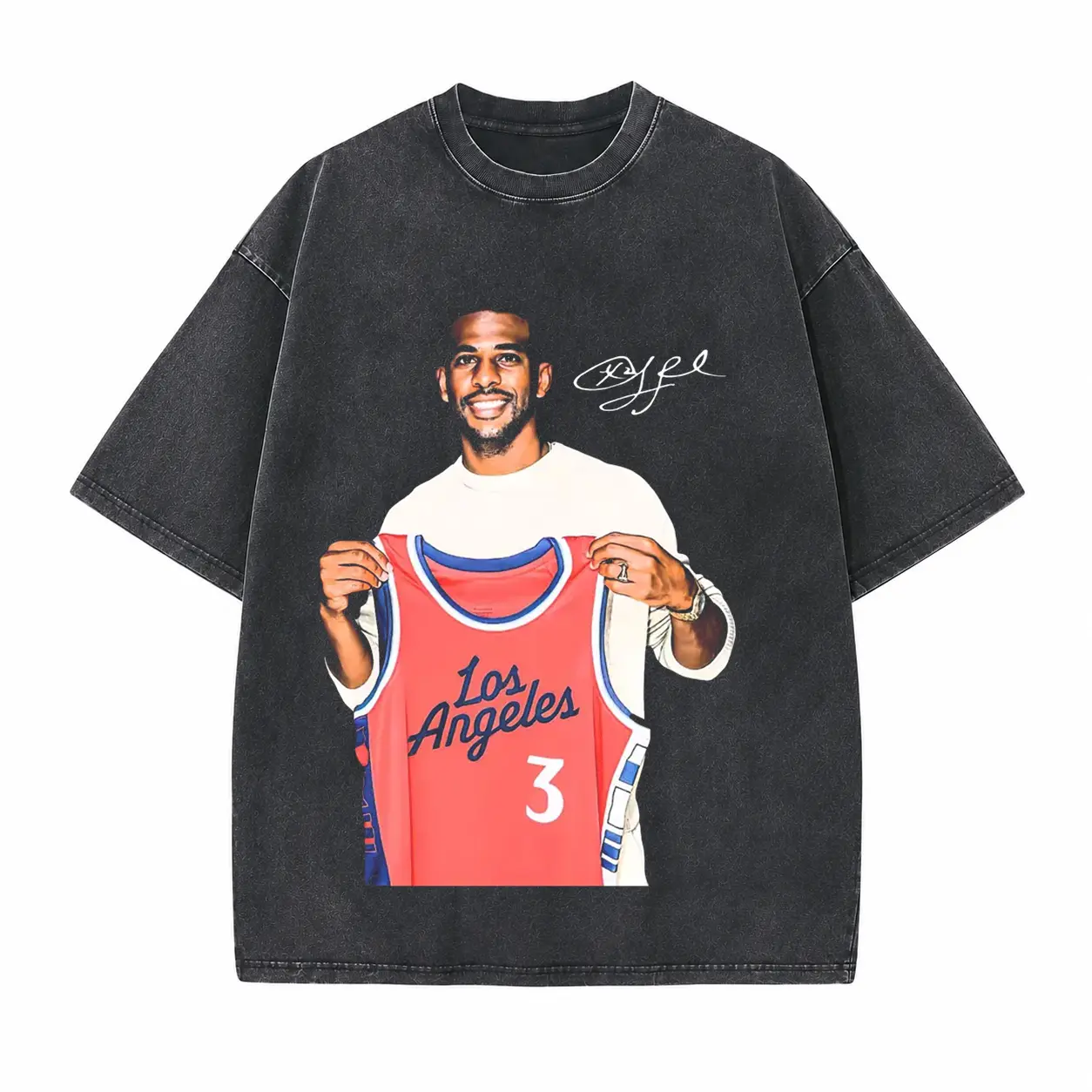 Basketball Point Guard Printed Unisex Washed T-Shirt