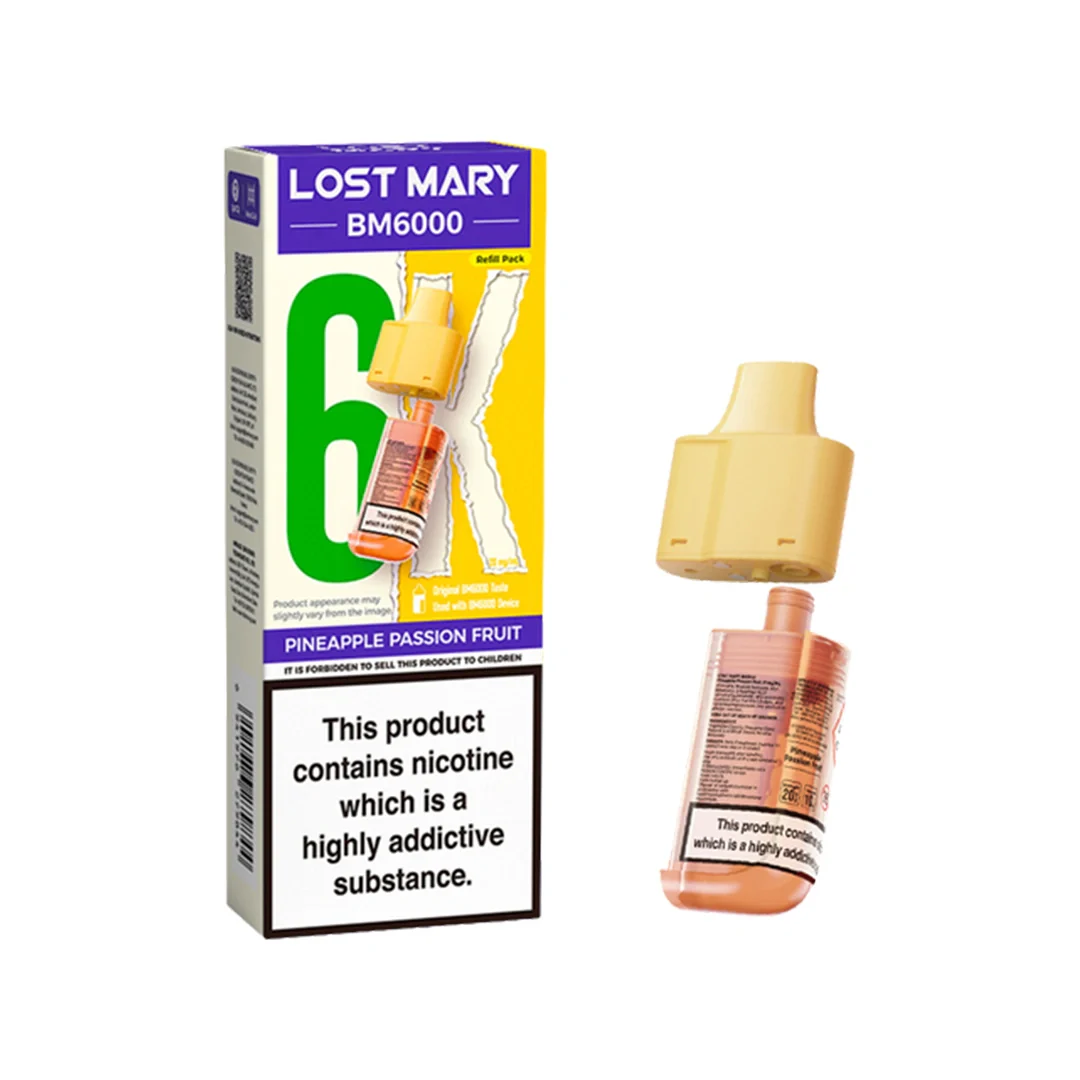 lost mary refills bm6000 Lost Mary BM6000 Refill Pod Lemon Lime 20mg/ml, 1pcs : fast delivery by App  or Online main image 1