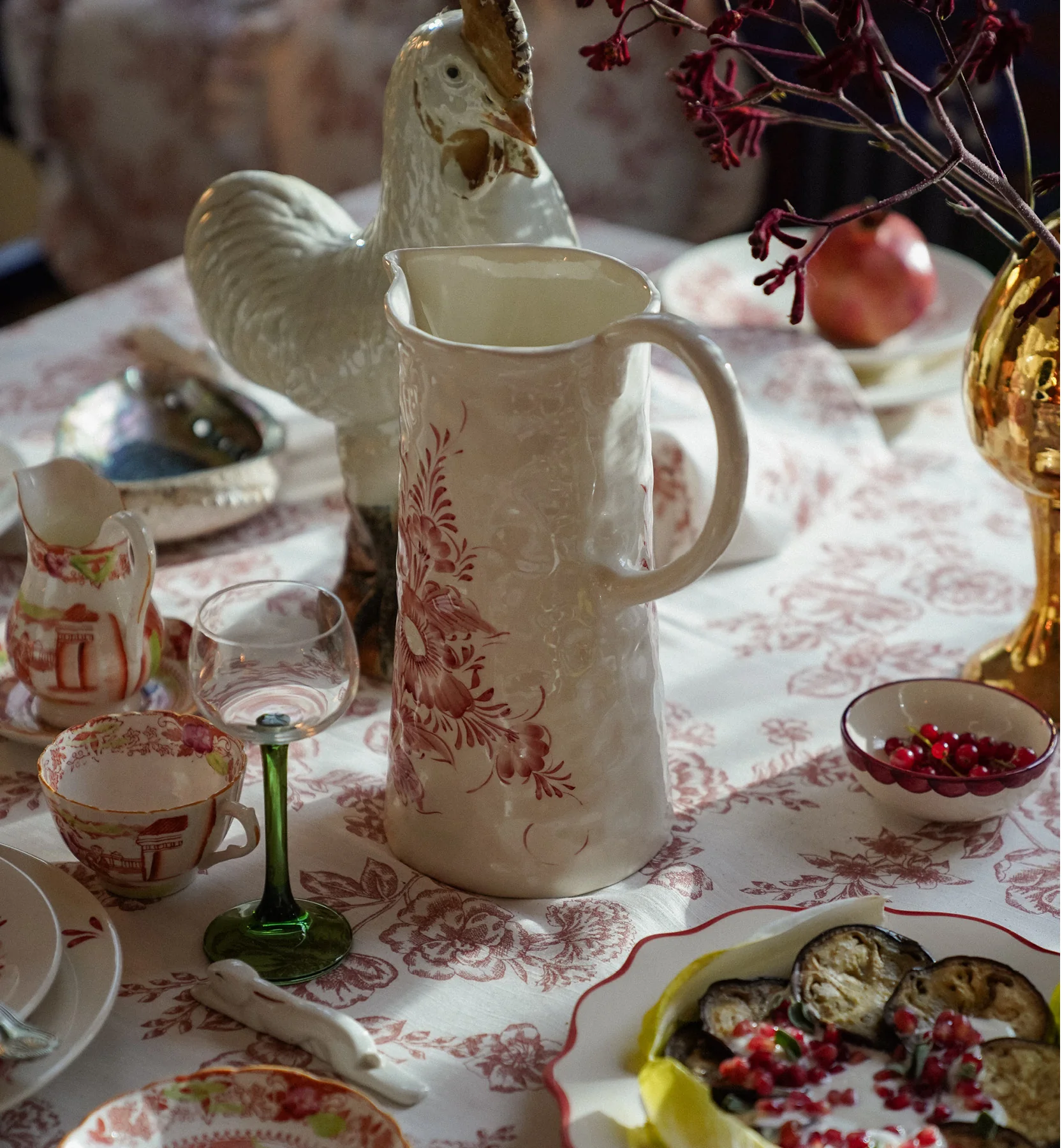 Whimsical Rose Jug