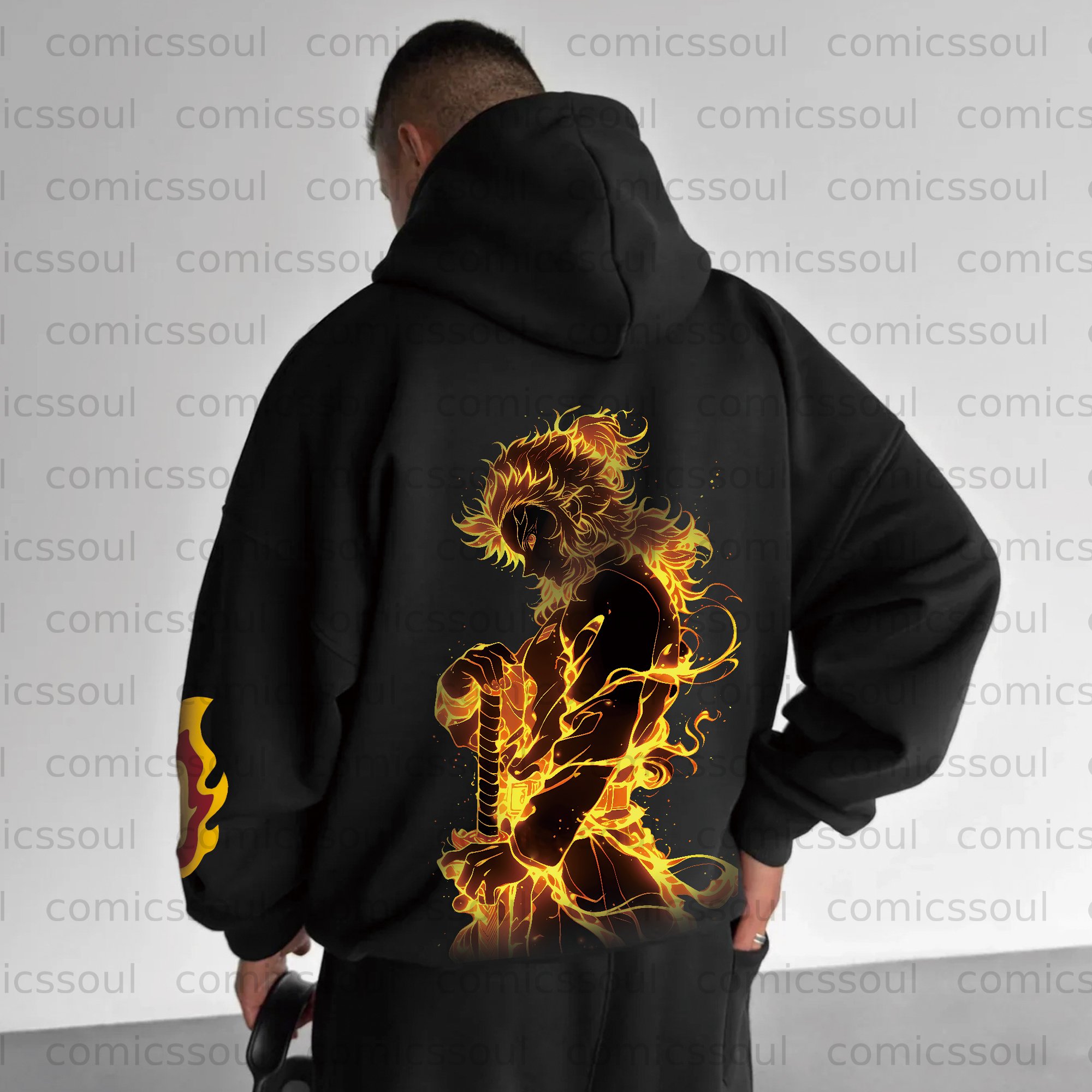 Unisex Anime Graphic Streetwear Vintage Plush Hoodie