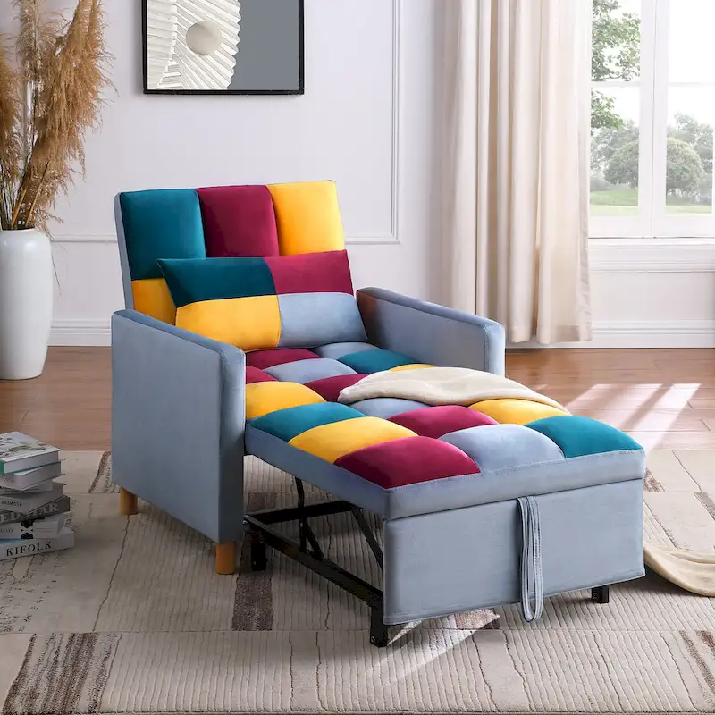 Versatile Sleeper Chair with Removable Pillow