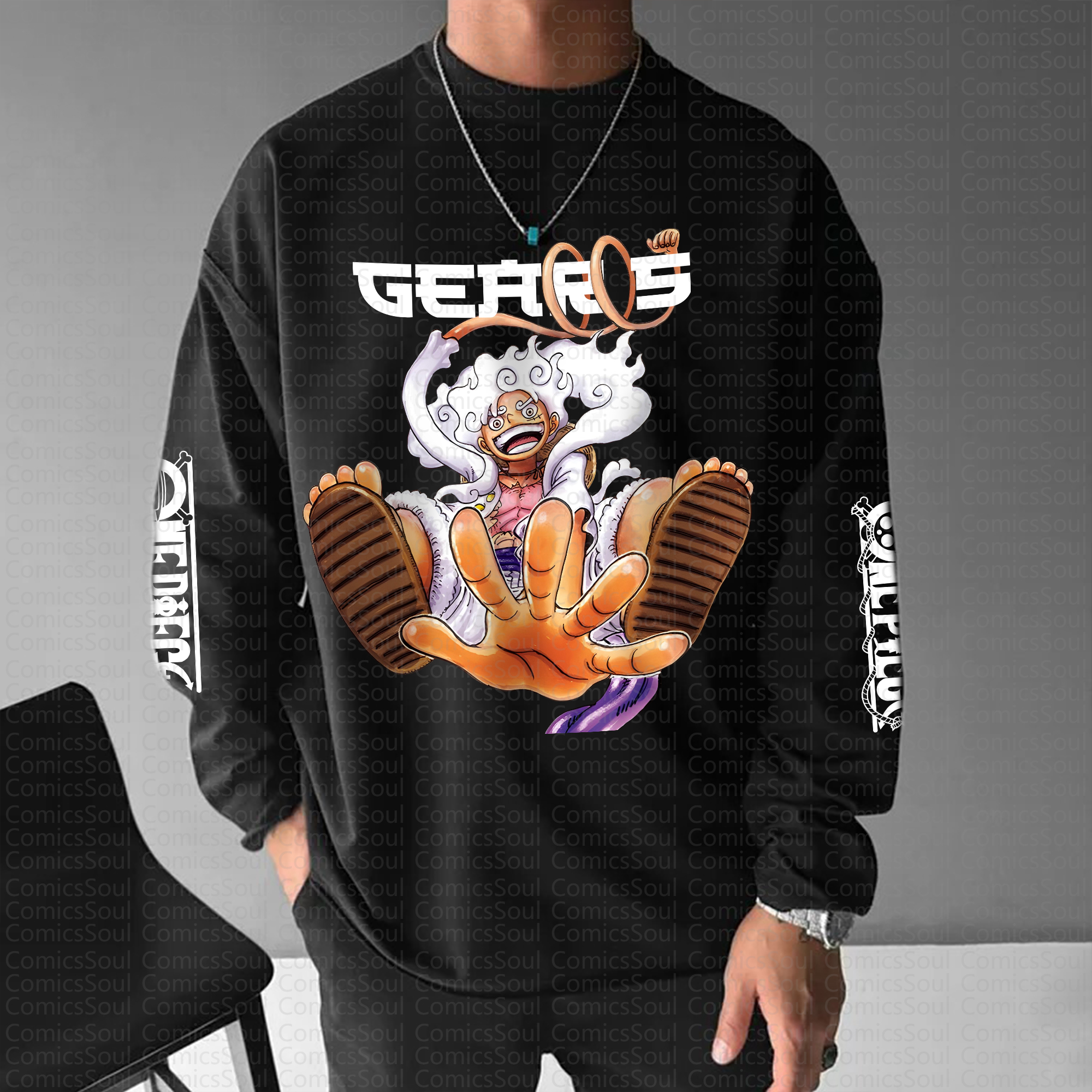 Unisex “Comicssoul” Anime Graphic Streetwear Vintage Long-Sleeved T-shirt