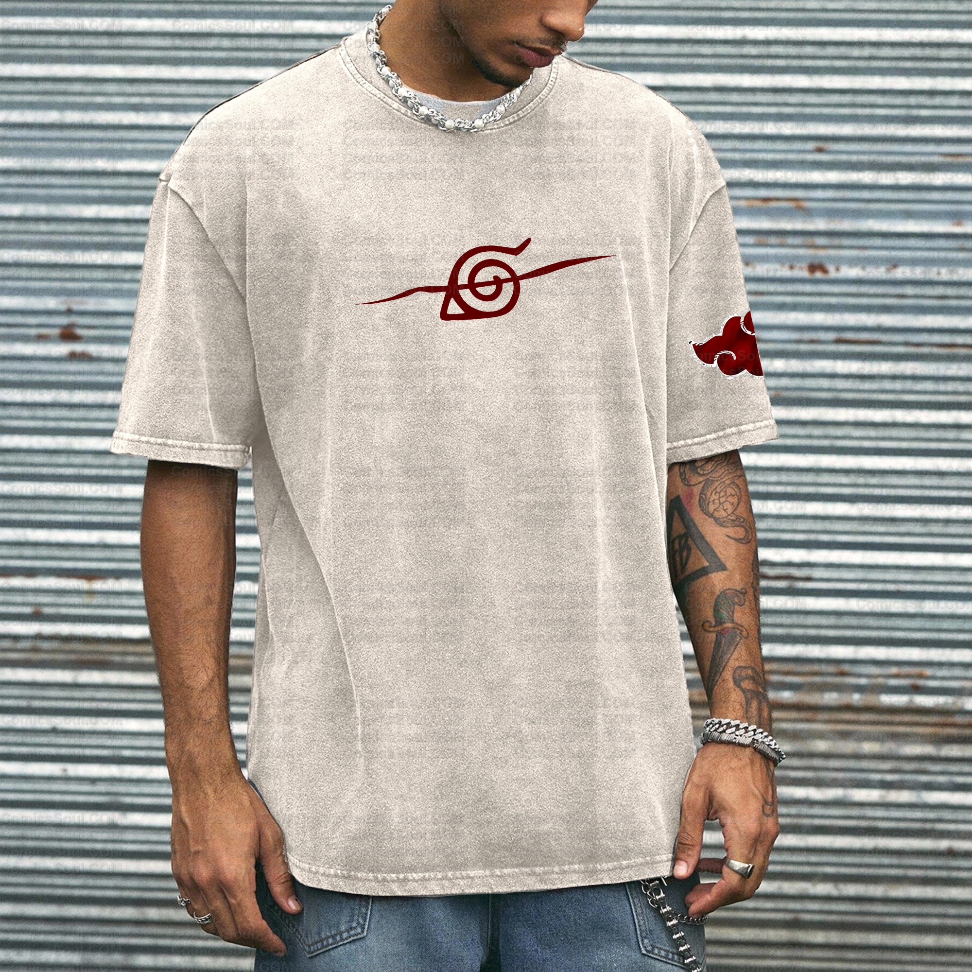 Printed Unisex Washed T-Shirt TeeThreads Sustain the Scene with Custom Apparel
