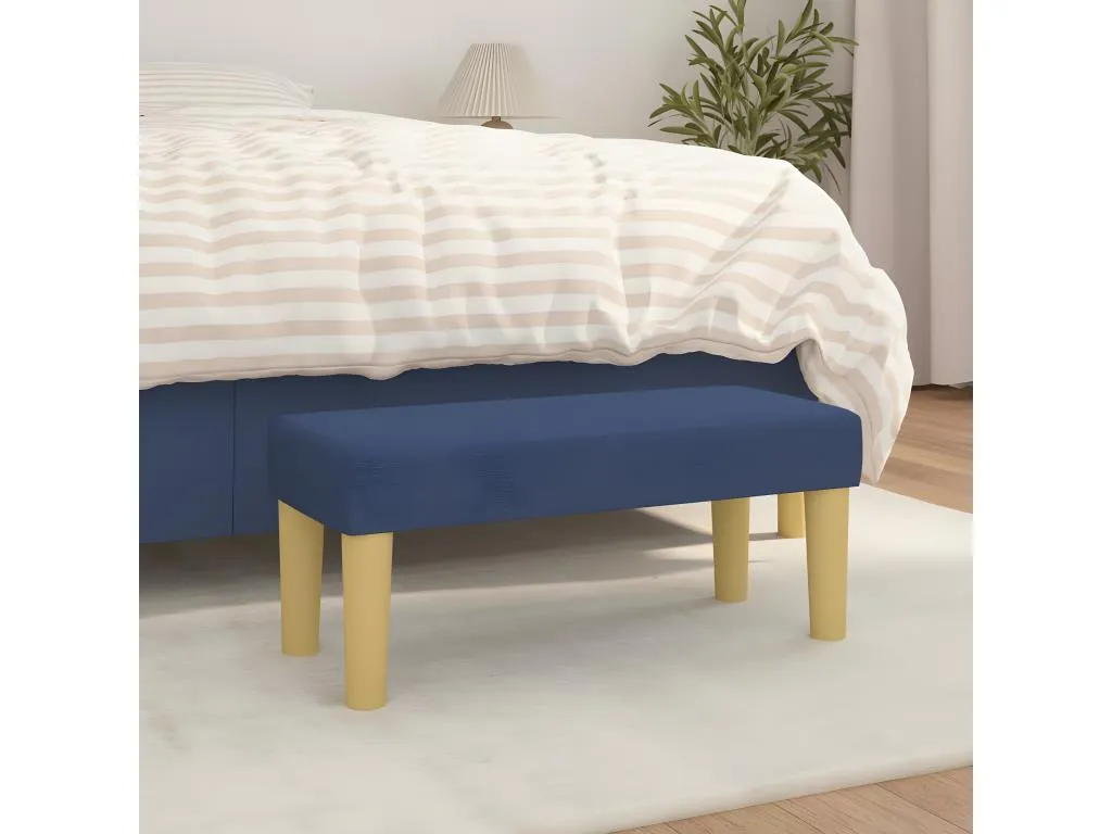Banco de tela azul 70x30x30 cm compacto y vibrante ear1545253